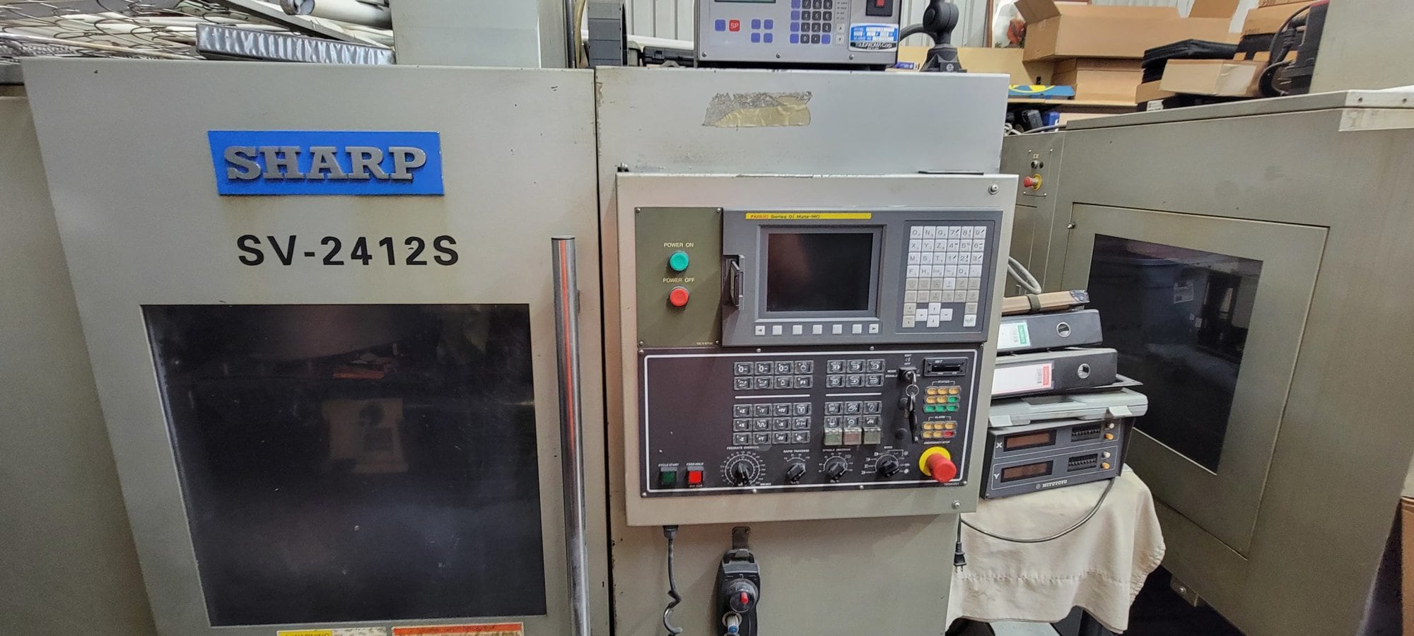 Sharp SV-2412S VMC, 2011 - 4th Axis Rotary Included, Rigid Tapping, Available Immediately - Image 10