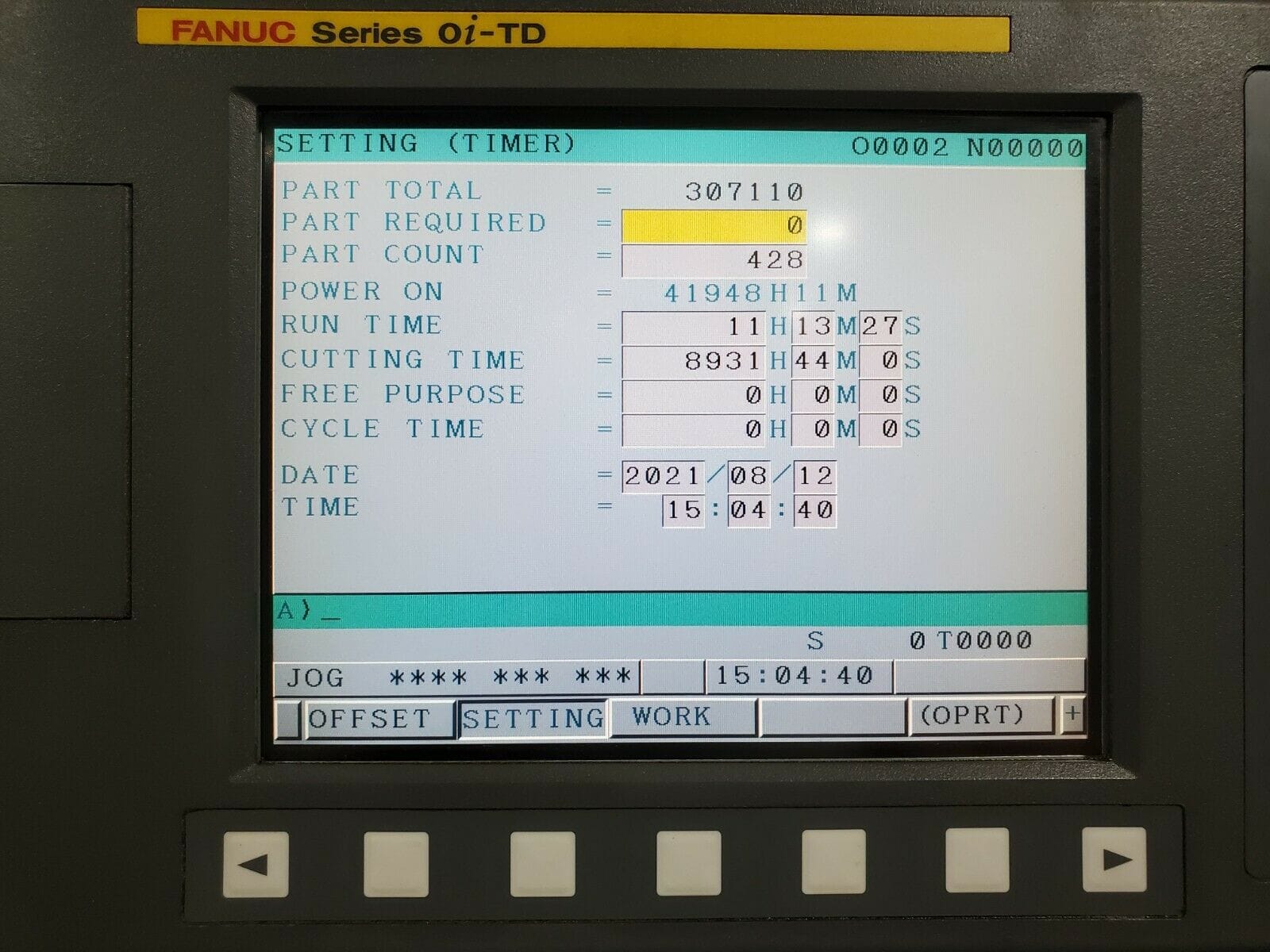 Yama Seiki GLS-2000 CNC Lathe, 2012 - 8" Chuck, Hyd. Tailstock, Barfeed Interface - Image 5