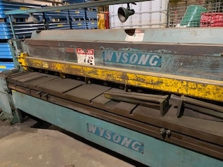 3/16" X 12' Wysong 7-144 Shear, 3 Support Arms, 18 Hold Downs - Image 3