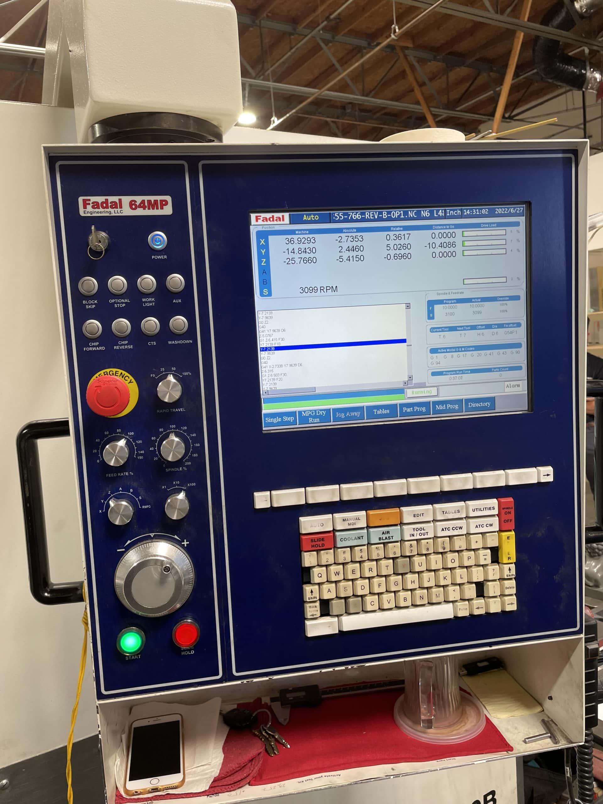 Fadal 6030B CNC VMC, 2015 - Available Immediately - Image 2