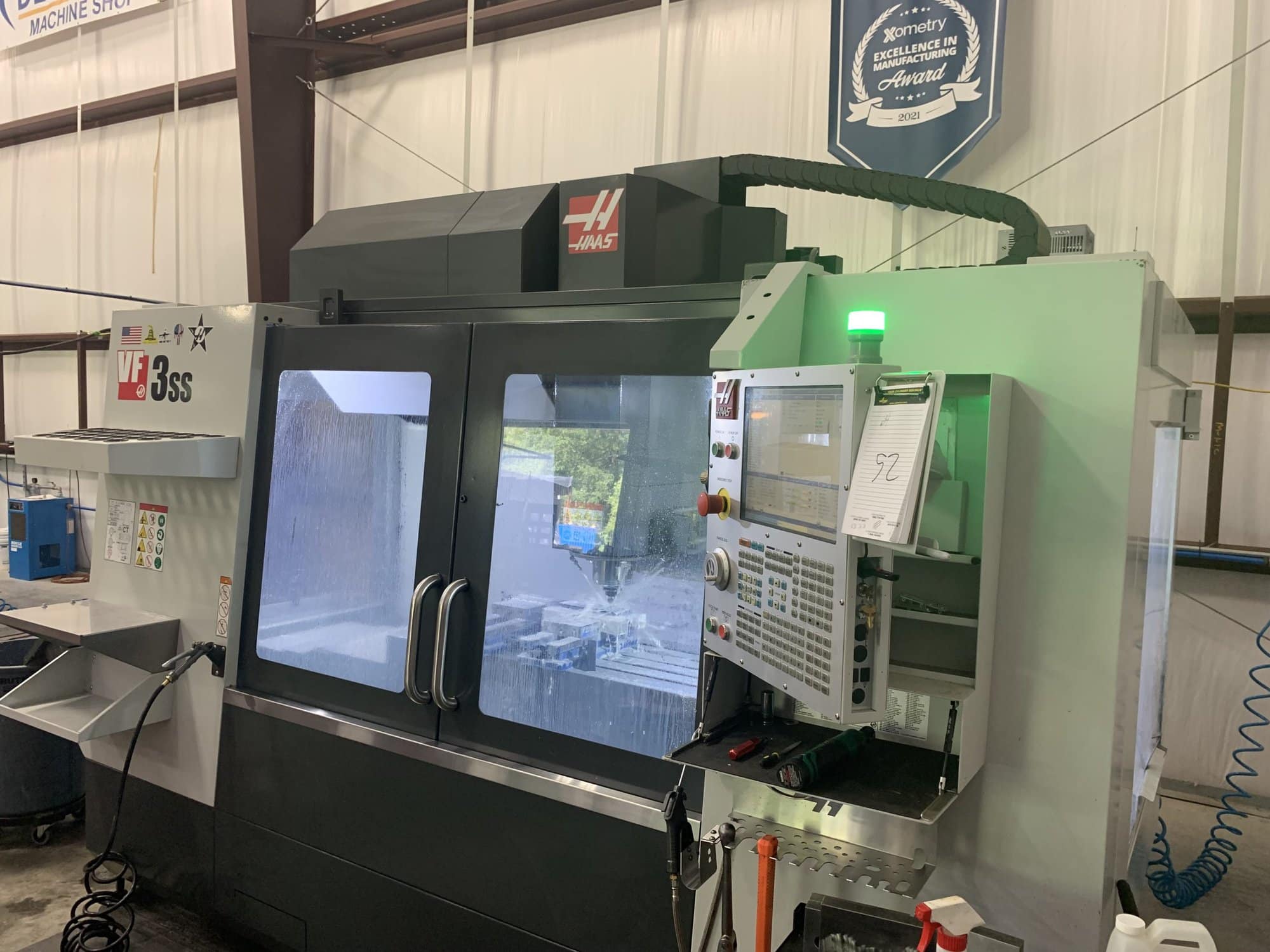 Haas VF-3SS VMC, 2019-4th Axis Ready, 12K RPM, WIPS, Pro Coolant, Low hours, Available Immediately - Image 2