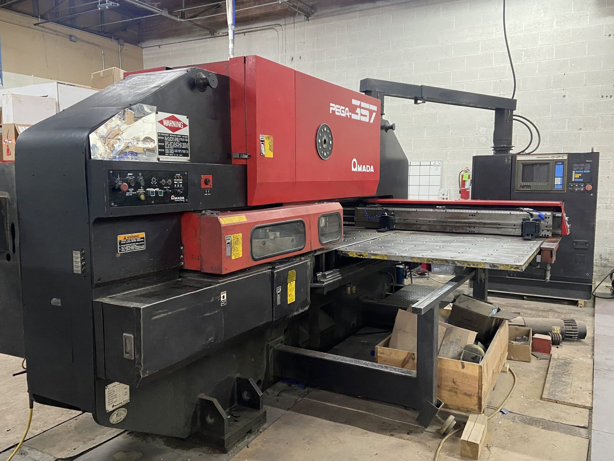 33 Ton Amada Pega 357 CNC Turret Punch, 1994 - *REBUILT IN 2022* 45 Station 4 Auto Index, 04PC Control, New Ram Bushing & Seals