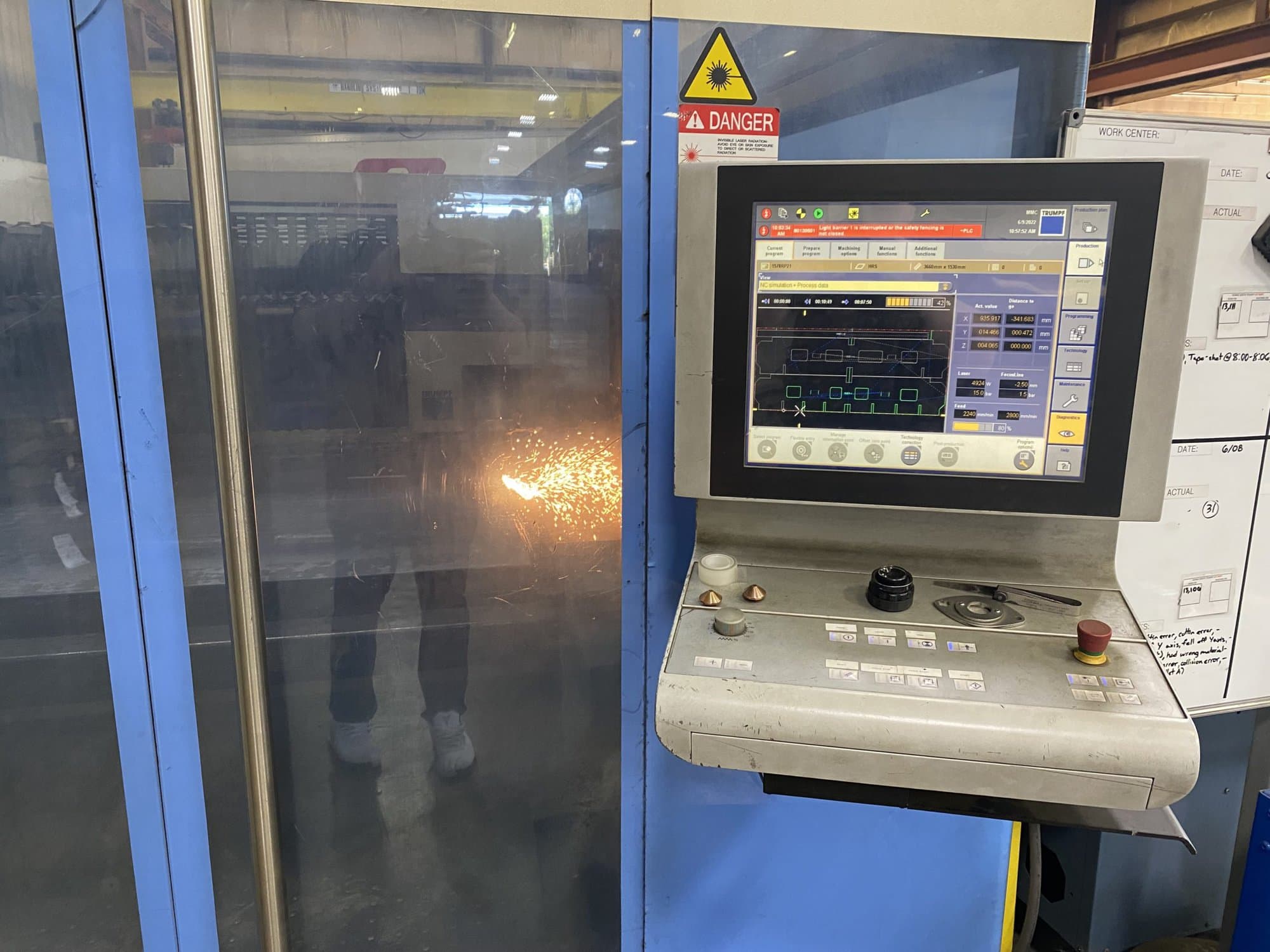 5000 Watt Trumpf TruLaser 3040 CO2 Laser, 2013 - Pre-Removal Pricing, 6' x 12' Table - Image 9