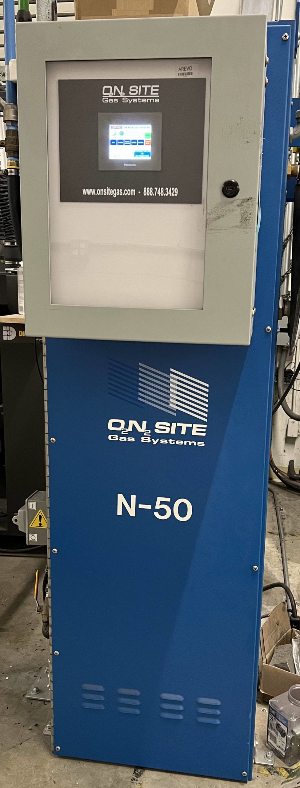 O2N2 N-50 Nitrogen Generator and N-50 Nitrogen Generator Tank 60 gals, 2019 - Image 2