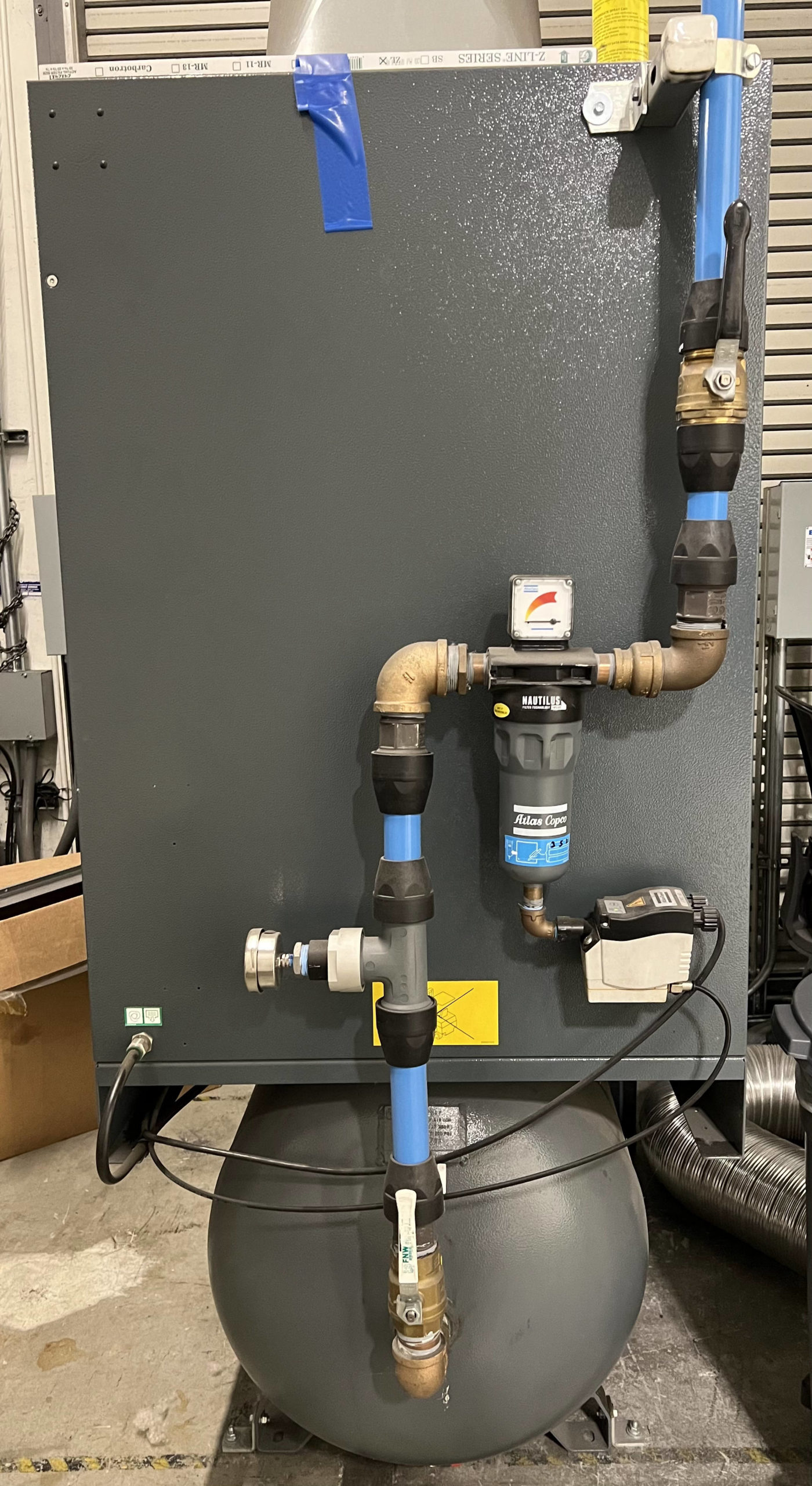 Atlas Copco GA15FF WorkPlace 20-HP 132 Gallon Rotary Screw Air Compressor w/ Dryer (208-230/460V 3-Phase), 2020 - Image 6