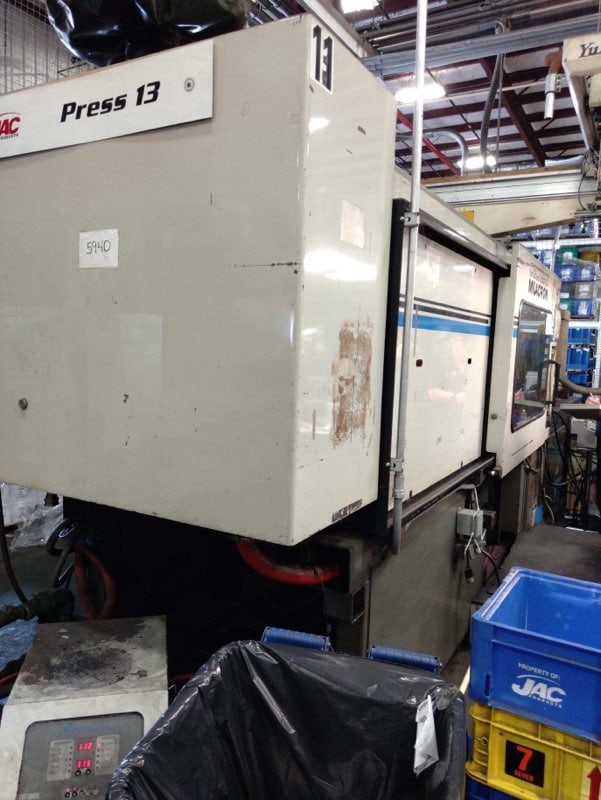400 Ton, 29oz Cincinnati VH 400-29 Plastic Injection Molding Machine, 1993 - Image 3