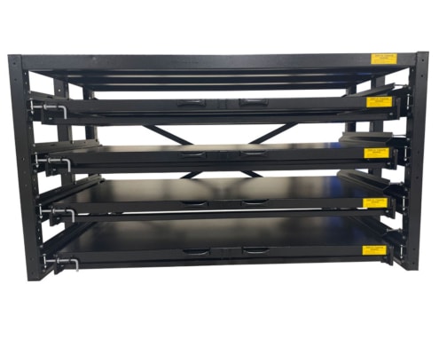Glide Out Storage Shelving, 2000lb Capacity Remanufactured With 1 Year Warranty