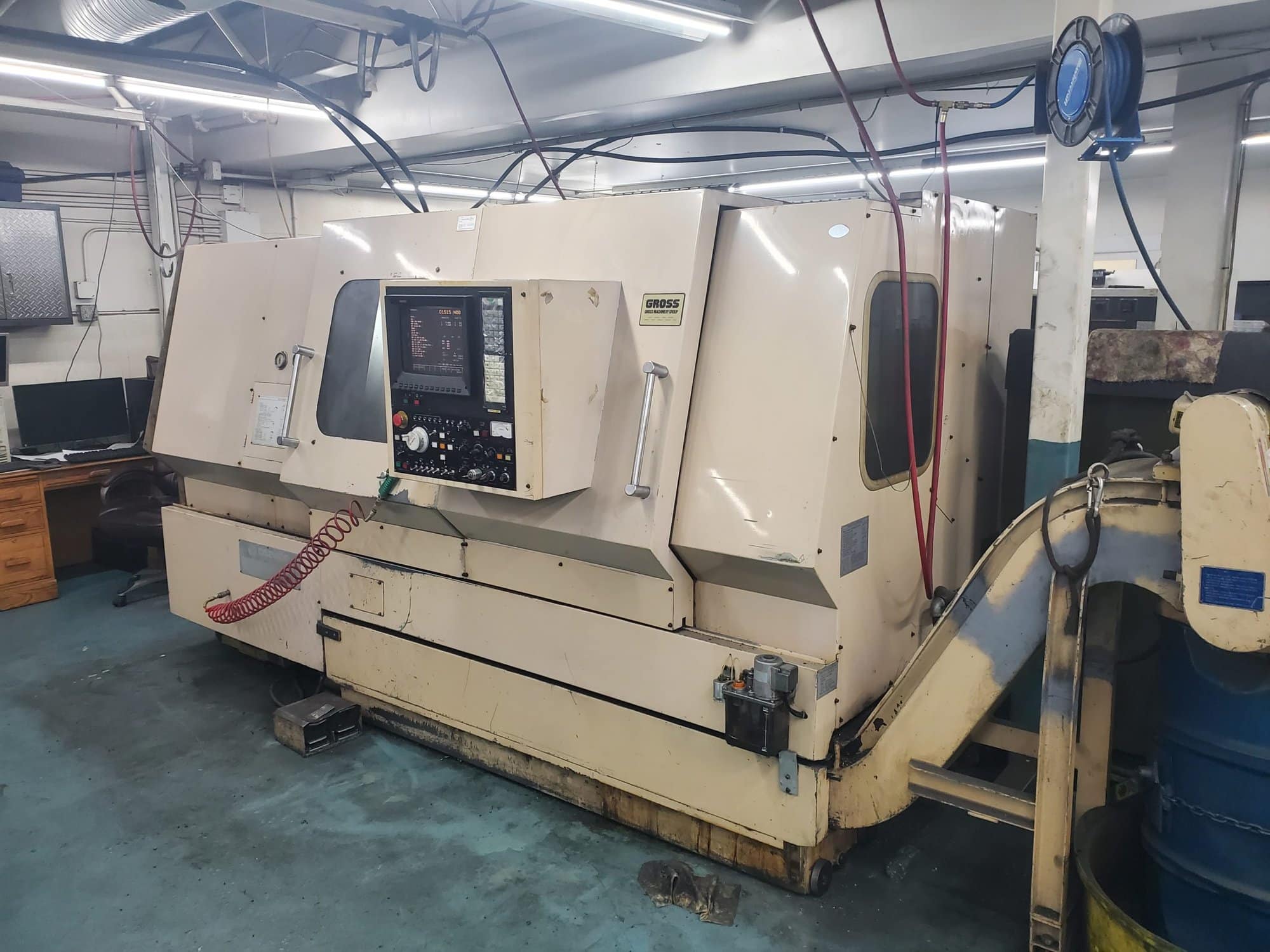 Daewoo Puma 12L CNC Lathe, 1988 - Tailstock, Fanuc Control