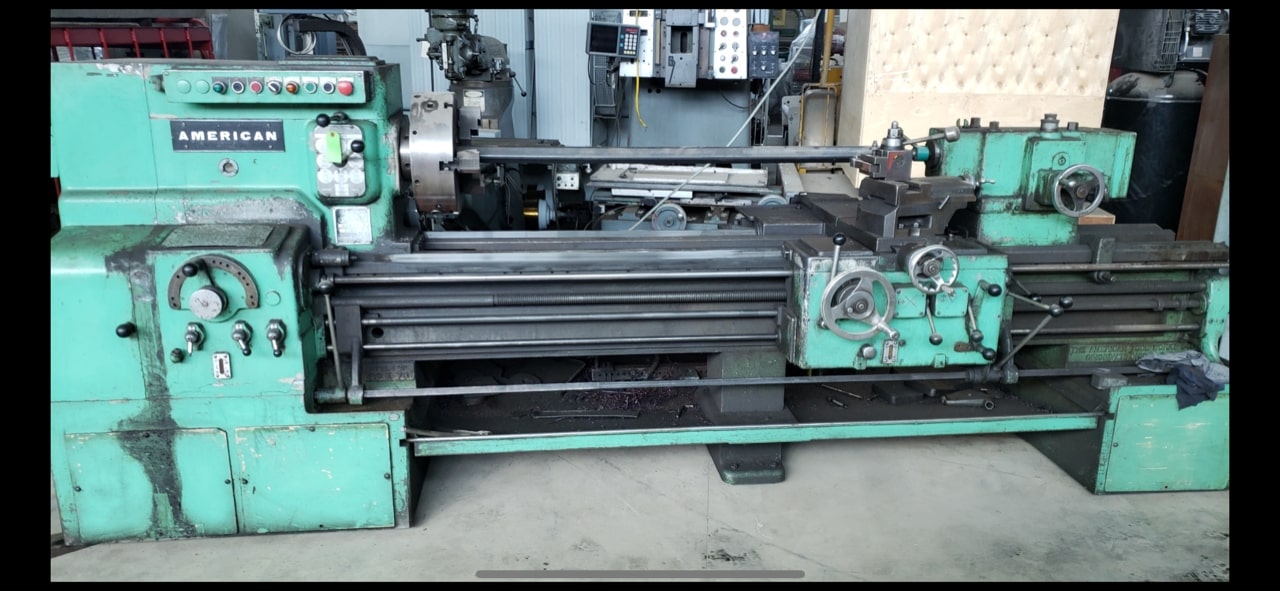 American Tool Works Style “D” 20x78 Engine Lathe, 1969 - Tailstock, Chucks, DRO