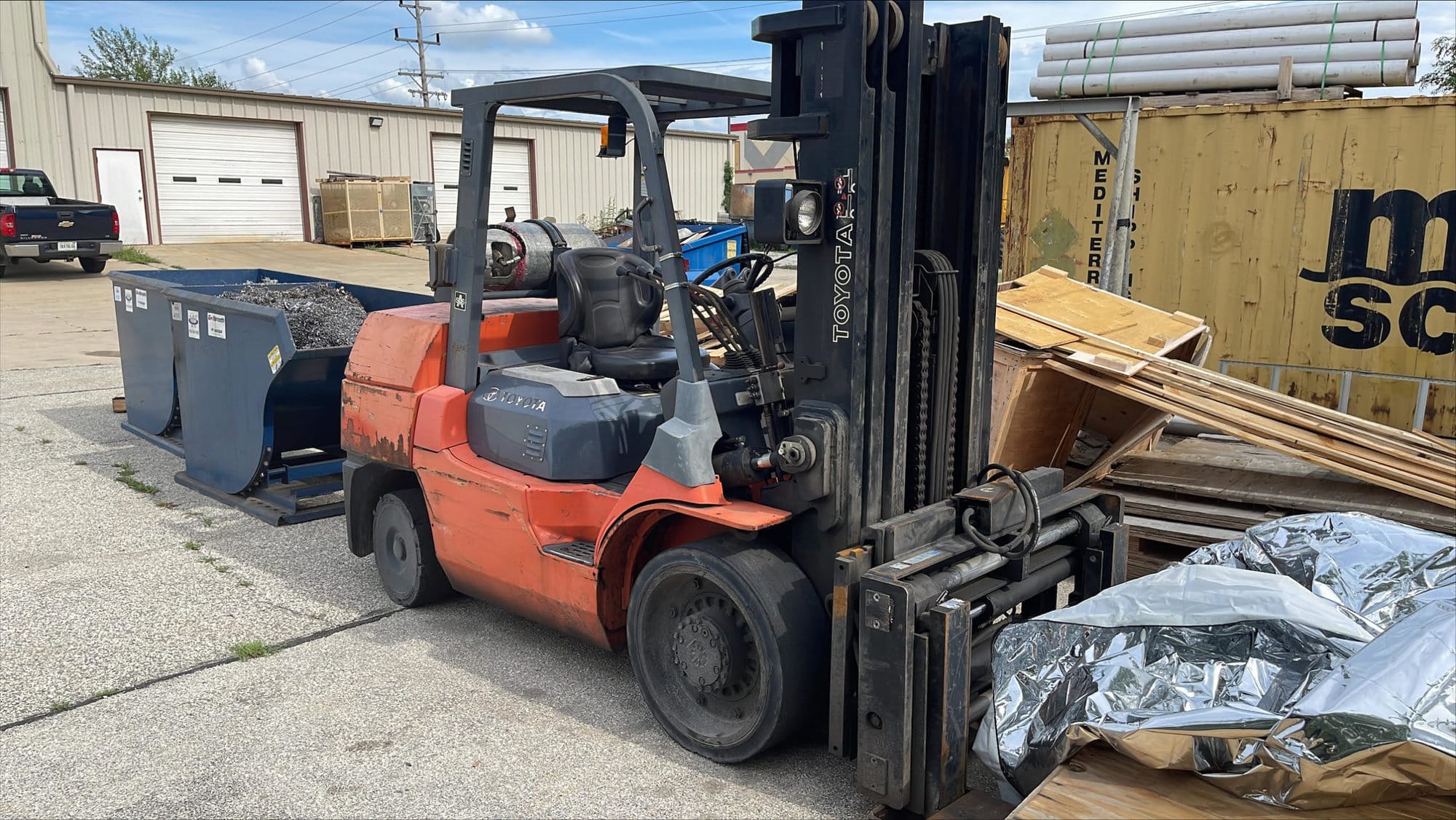12,000 lbs Toyota 7FGCU55, 2005, Gas/Propane
