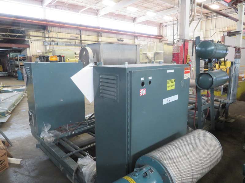 24" x 60" Gloucester Chrome Three Roll, 1999 - 45 Degree Sheet Stack, Cooling and Polishing Stand - Image 5