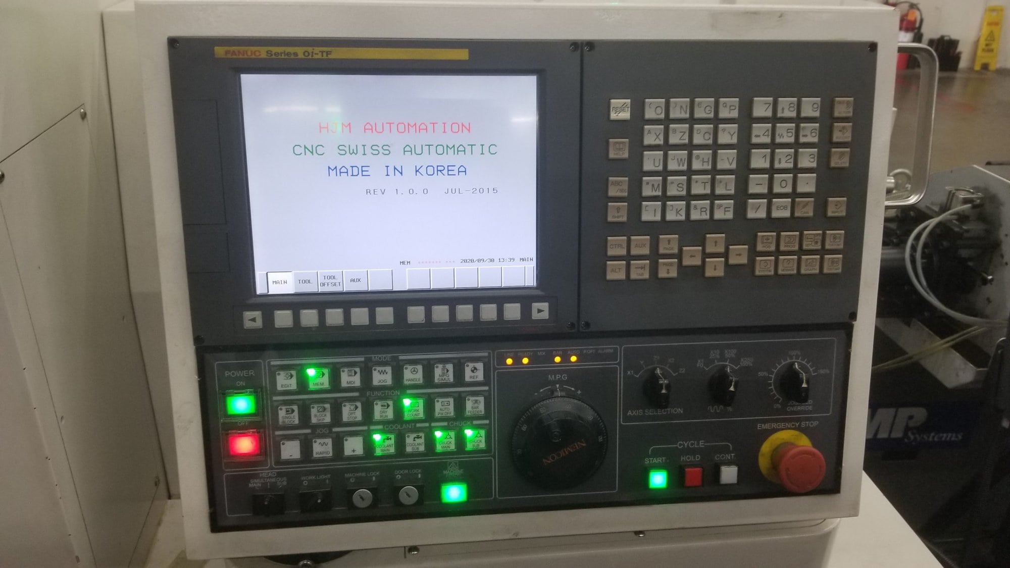 KSI TS 205 CNC Swiss Lathe, 2015 - High Pressure Coolant, BWG Barloader, Sub Spindle, Mist Collector - Image 4