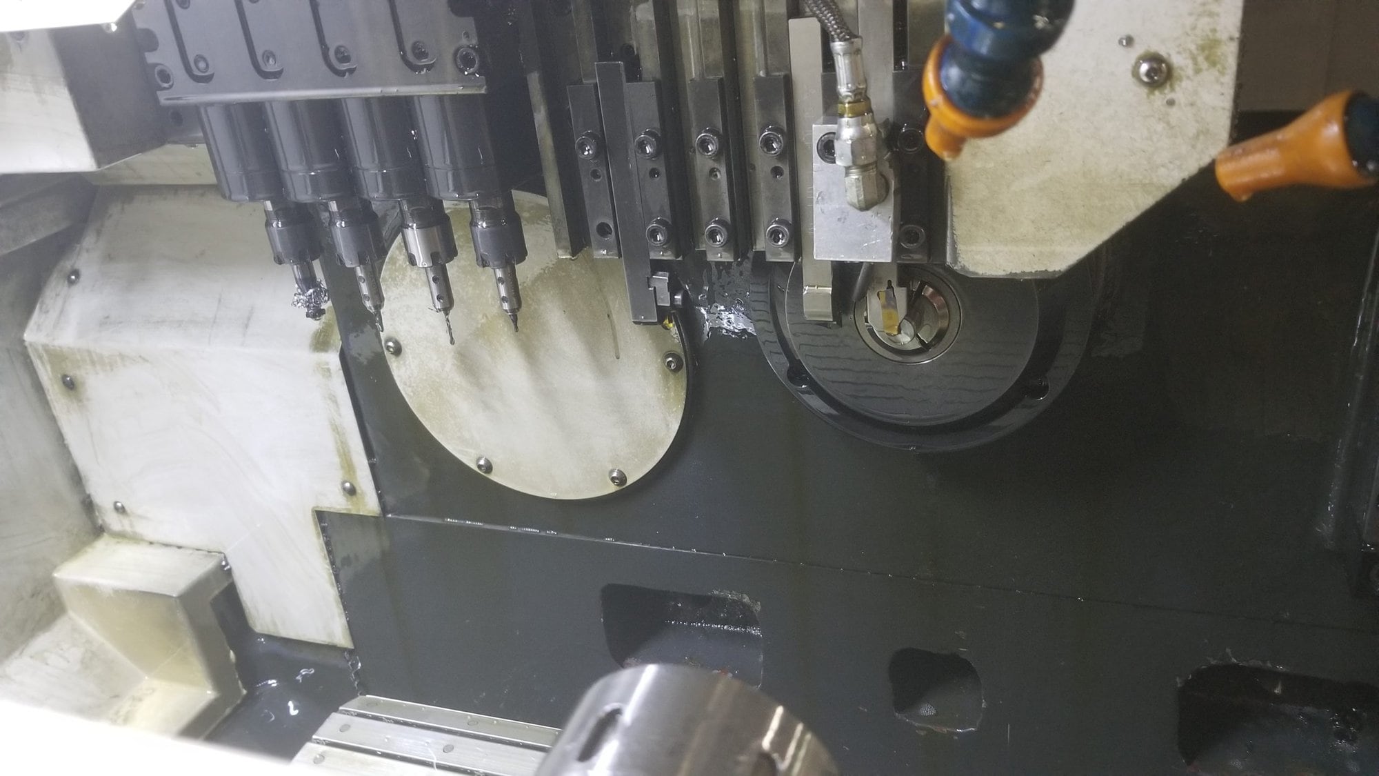 KSI TS 205 CNC Swiss Lathe, 2015 - High Pressure Coolant, BWG Barloader, Sub Spindle, Mist Collector - Image 5