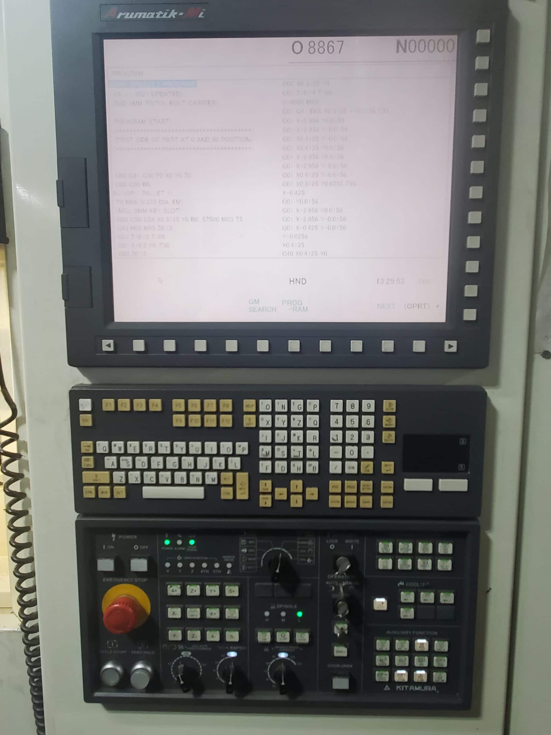 Kitamura Mycenter HX250G 250 MM HMC, 2012 - New Control, New Spindle, TSC, Full 4th Axis, Dual Pallet, Upgraded Control - Image 10