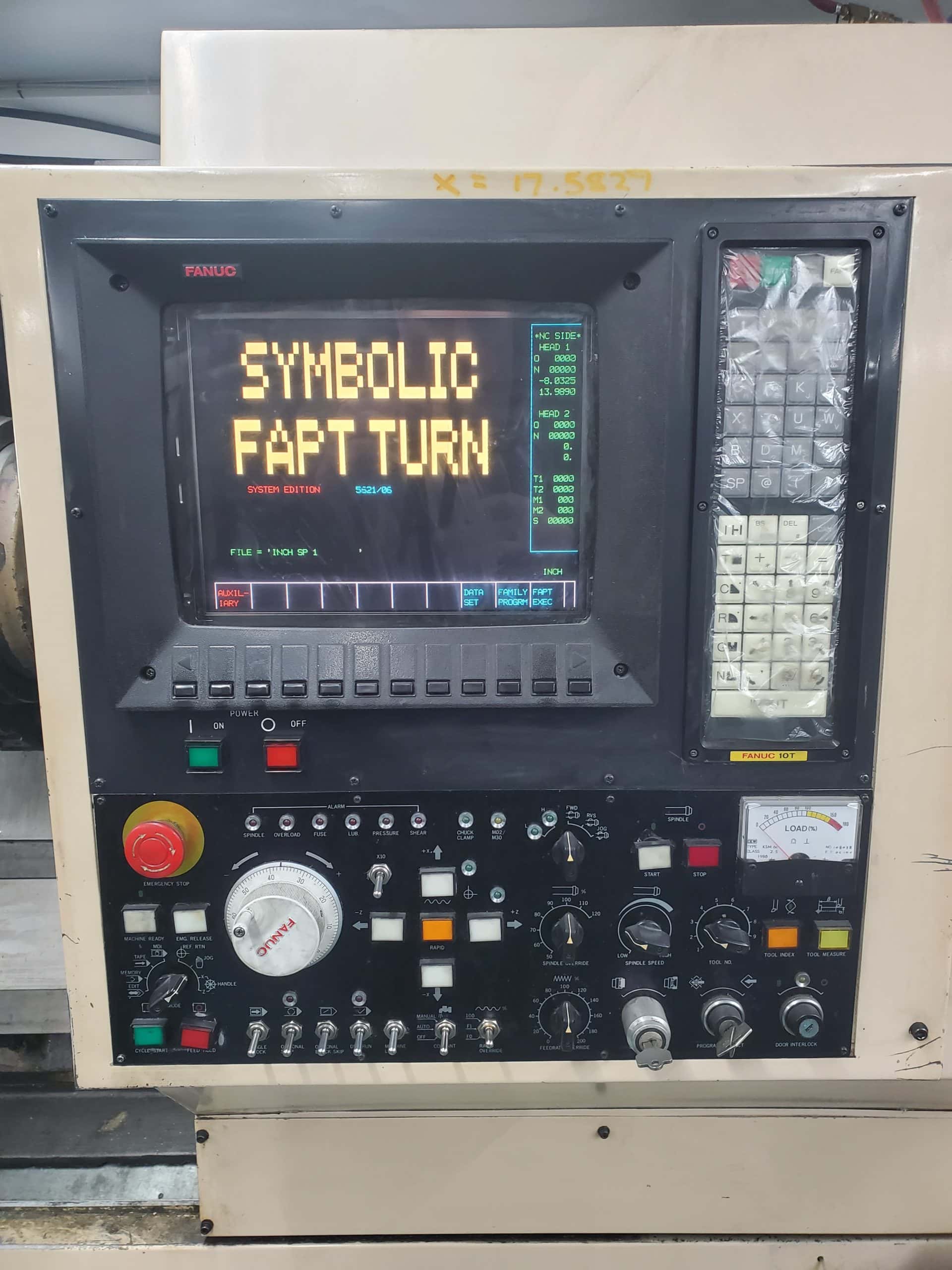 Daewoo Puma 12L CNC Lathe, 1988 - Tailstock, Fanuc Control - Image 5