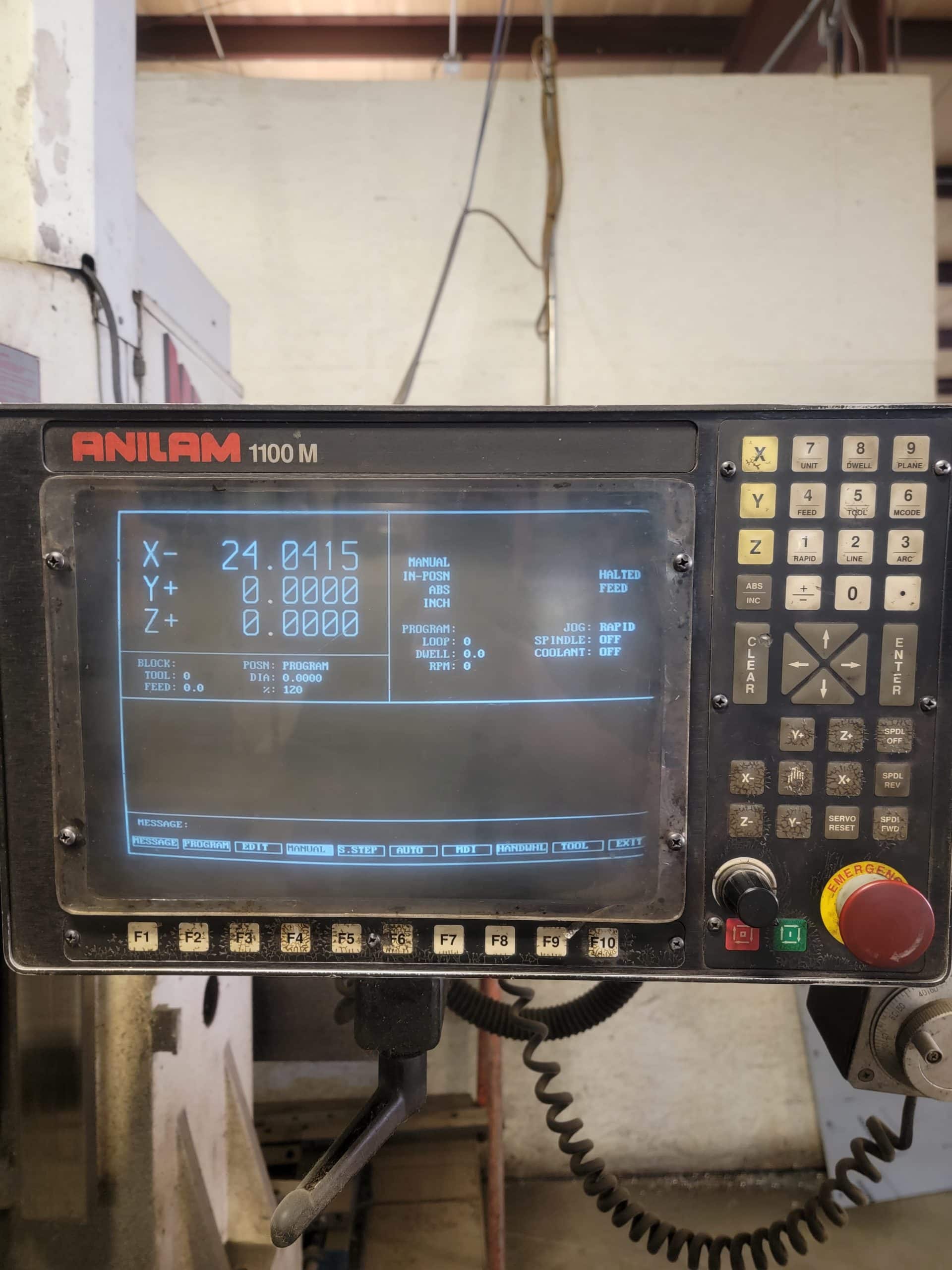 Fryer MB-15 CNC Mill, 1996 - Anilam 1100M Control - Image 2