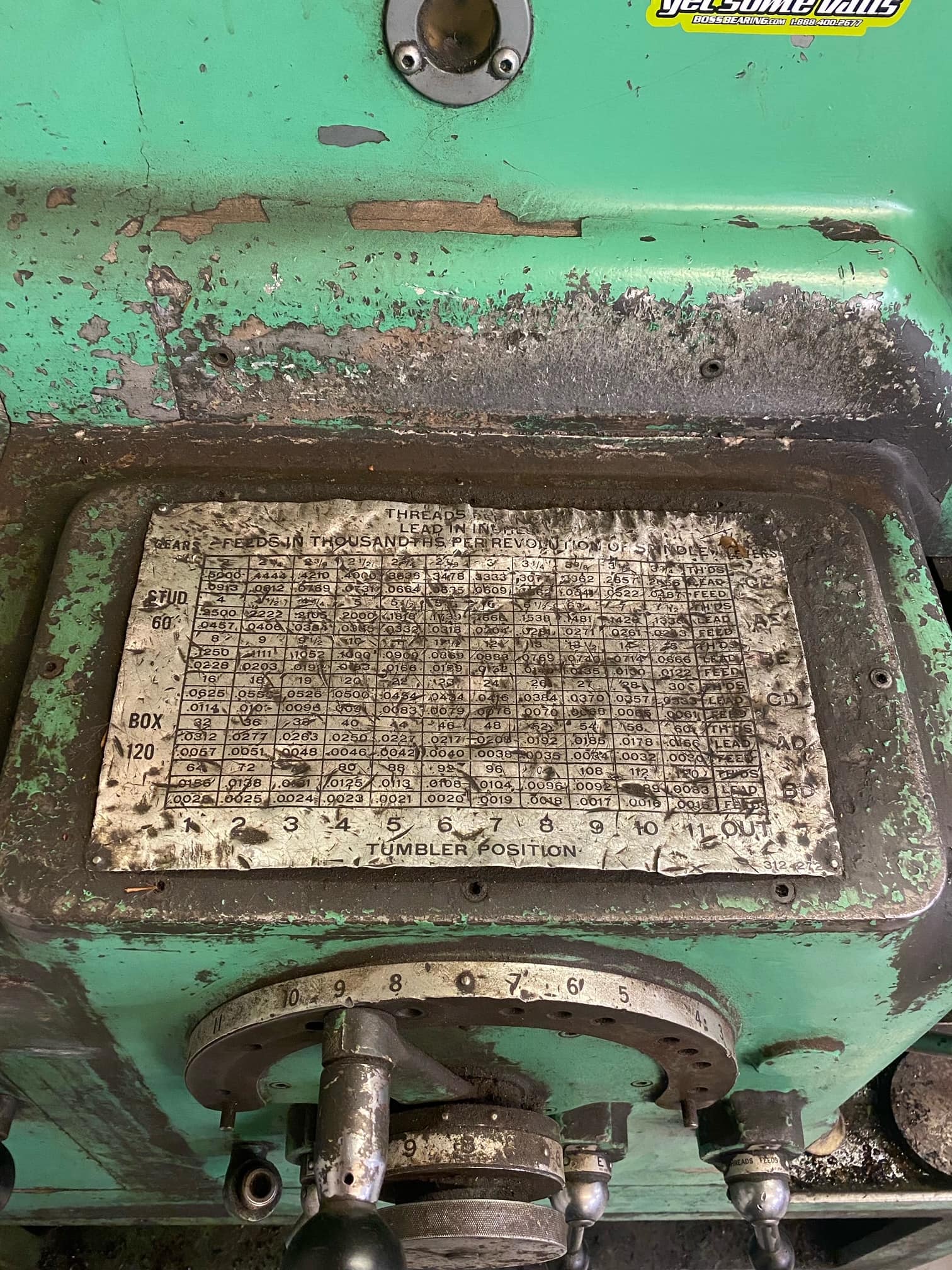 American Tool Works Style “D” 20x78 Engine Lathe, 1969 - Tailstock, Chucks, DRO - Image 6