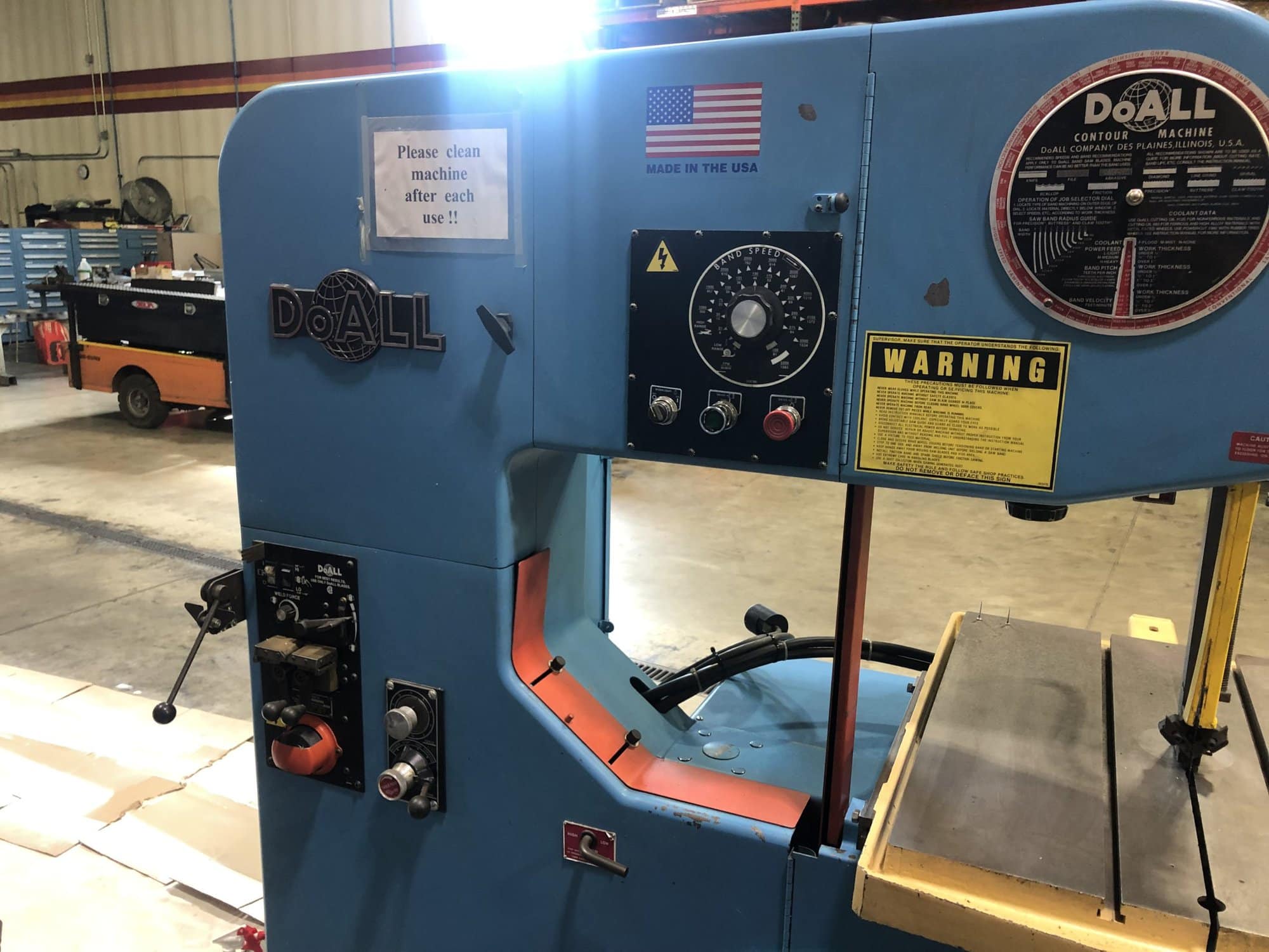 36" x 12" DoAll 3612-2H Vertical Band Saw - Image 2