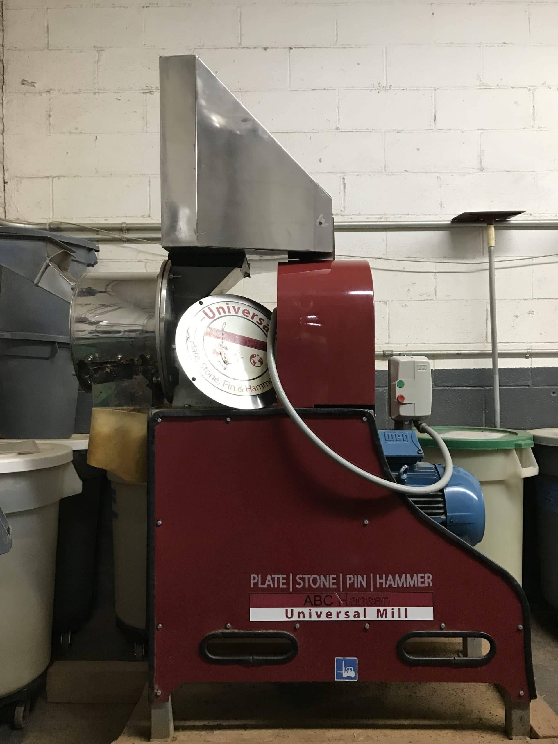 ABC Hansen Universal Disc Mill MPL11U-S, 2017 - Includes 10HP Motor