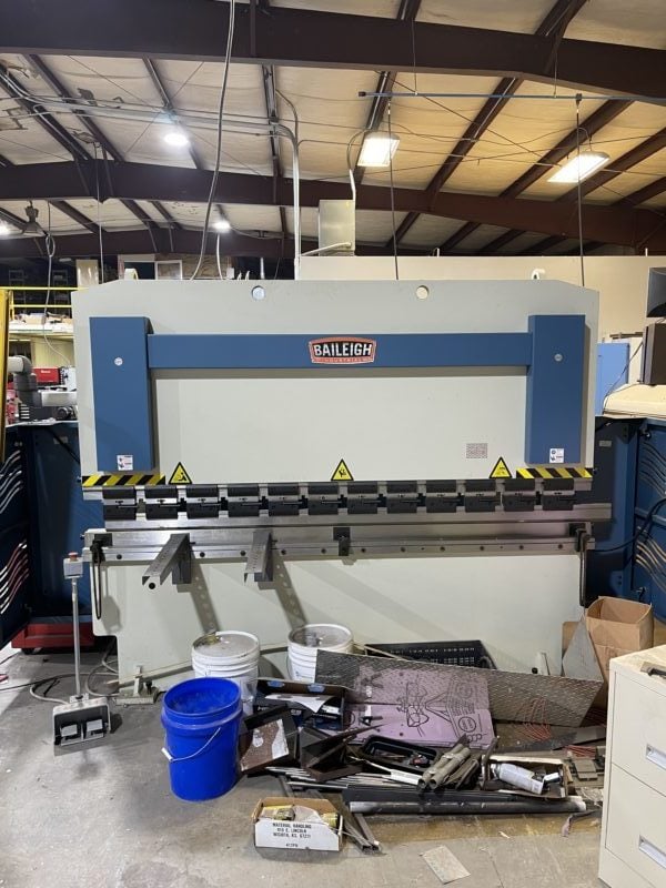 70 Ton x 8' Baleigh BP-7098CNC Hydraulic Press Brake, 2020- Like New, Tooling Included