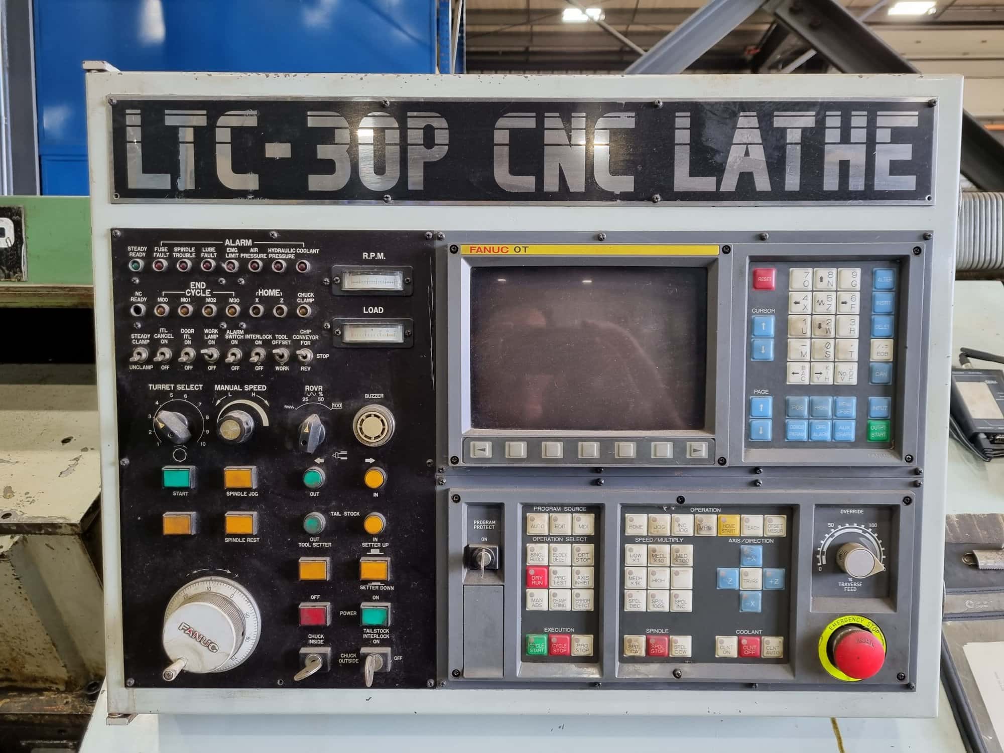 Leadwell LTC-30P CNC Lathe, 1988 - Fanuc Control, 3.7" Bore - Image 5