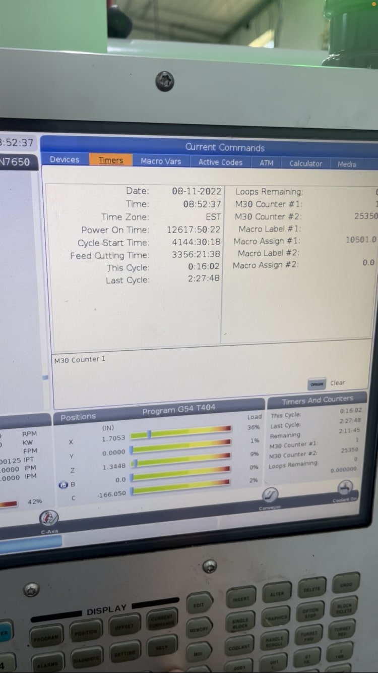 Haas ST-20Y CNC Lathe, 2018 - Live Tooling, Y-Axis, Parts Catcher, Presetter, Tailstock, HPC - Image 5