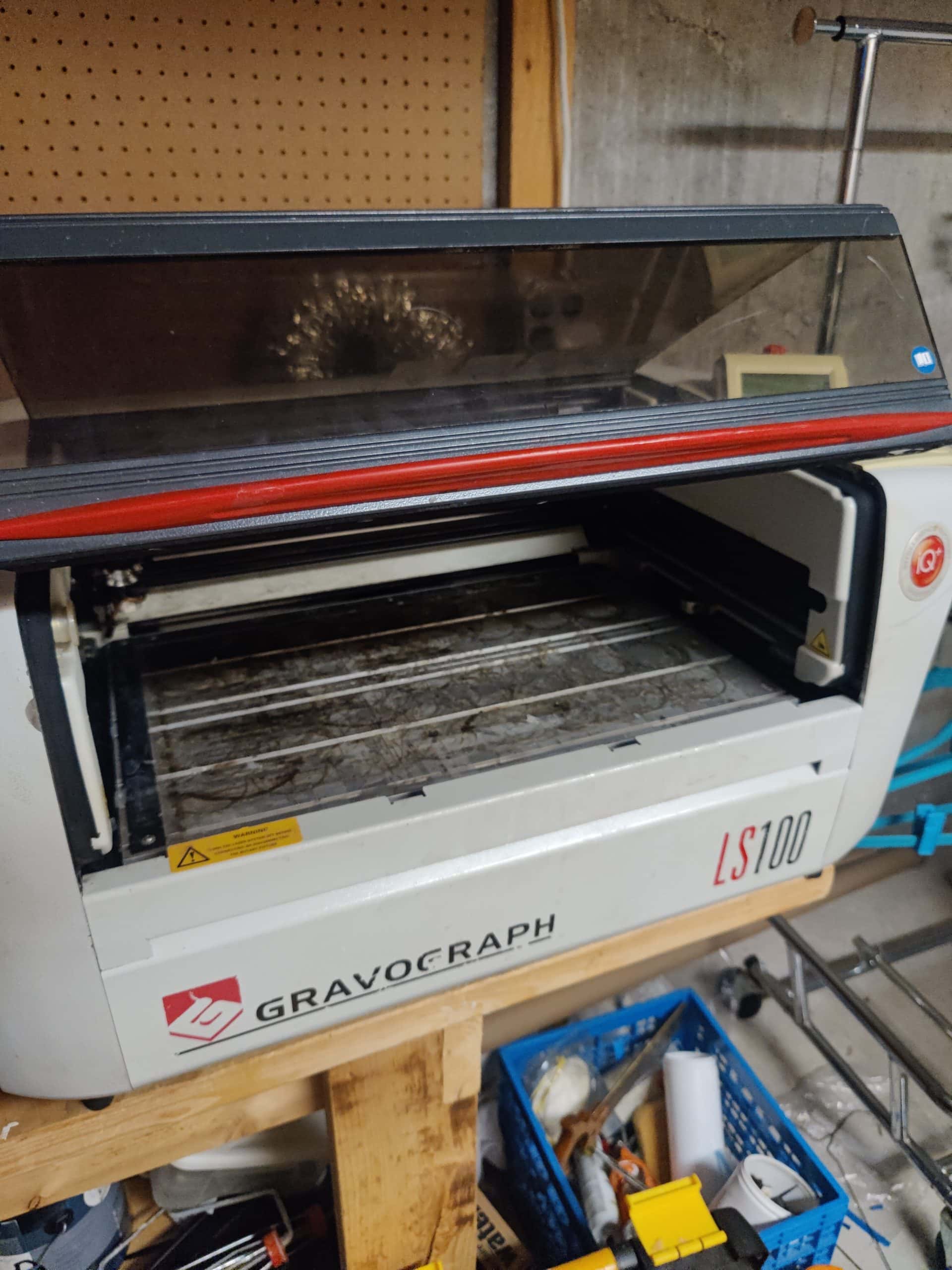 35W Gravograph LS100 C02 Laser Engraver, 2012 - 18" x 12", Blower Included - Image 2