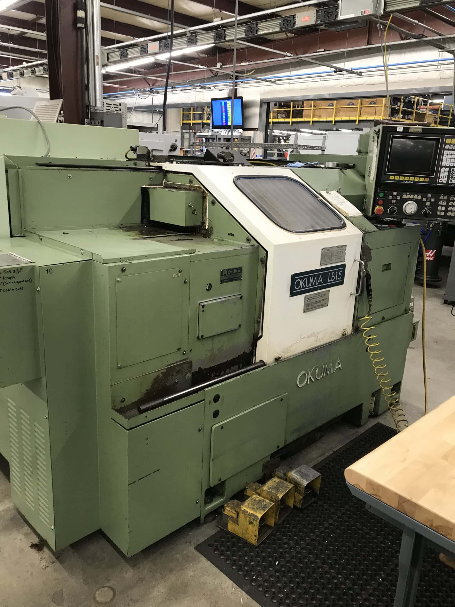Okuma LB15 CNC Lathe, 1985 - Tailstock
