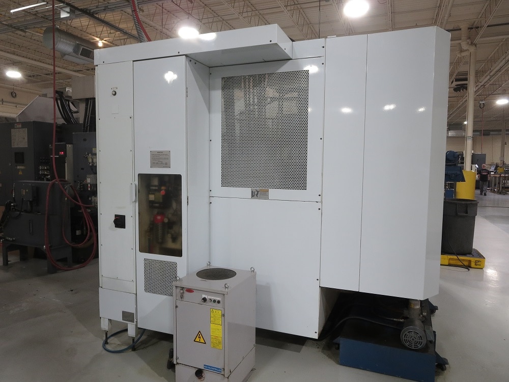 KIWA KNH-426X HMC, 2003-HPC, Fanuc Control, 12,000RPM, Chip Conveyor - Image 9