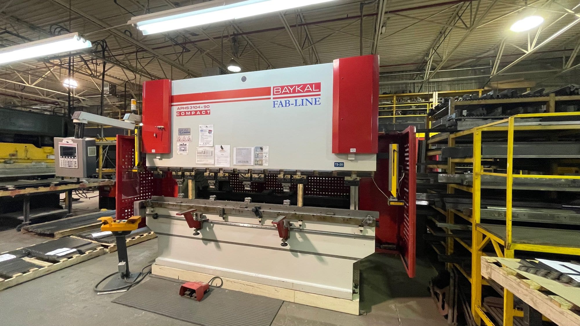 100 Ton x 10' Baykal APHS 3104 Compact CNC Press Brake, 2008