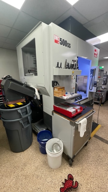 Haas UMC-500SS 5 Axis UMC, 2020 - WIPS, TSC, Hi Pressure Coolant, Thru Tool Air, Under Power - Image 9