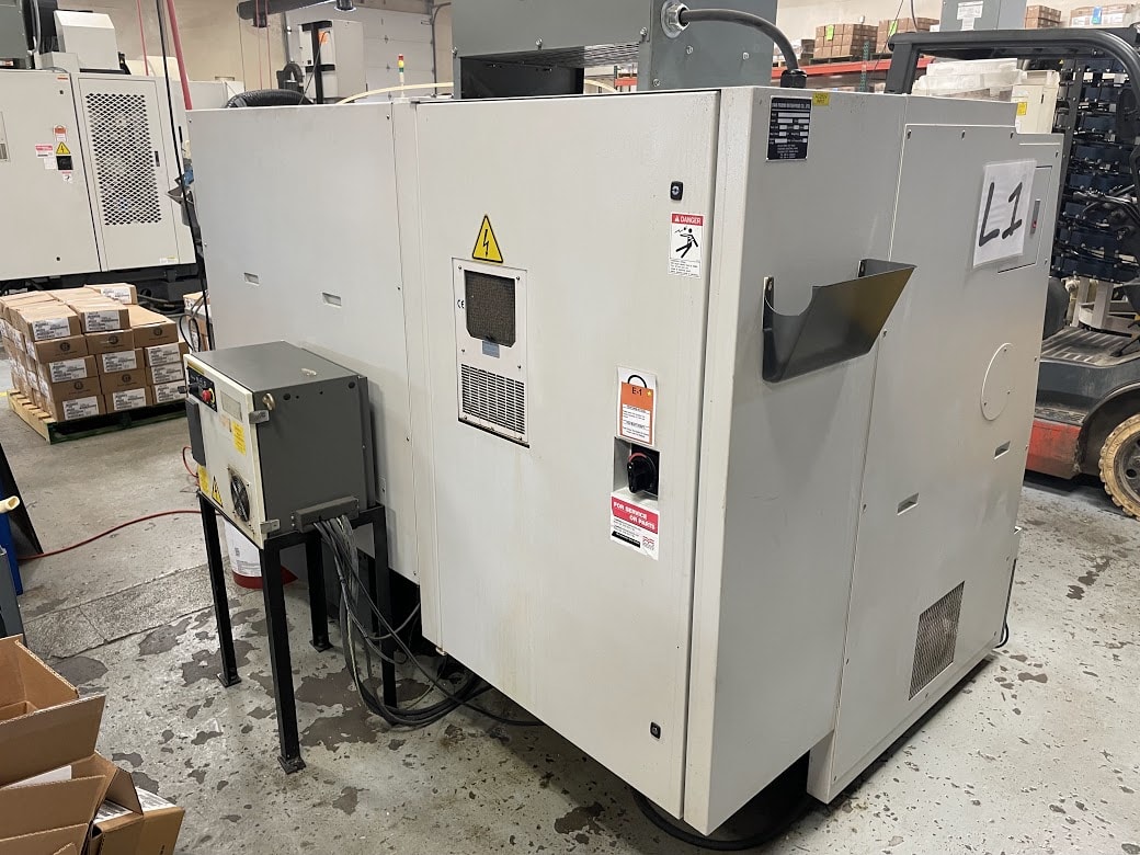 Feeler FTC-150 CNC Lathe, 2011- Fanuc Robot Loader, Chip Conveyor - Image 11
