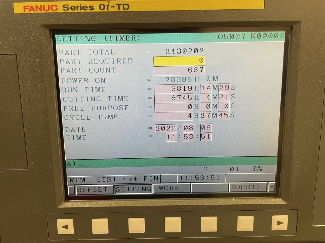 Feeler FTC-150 CNC Lathe, 2011- Fanuc Robot Loader, Chip Conveyor - Image 5