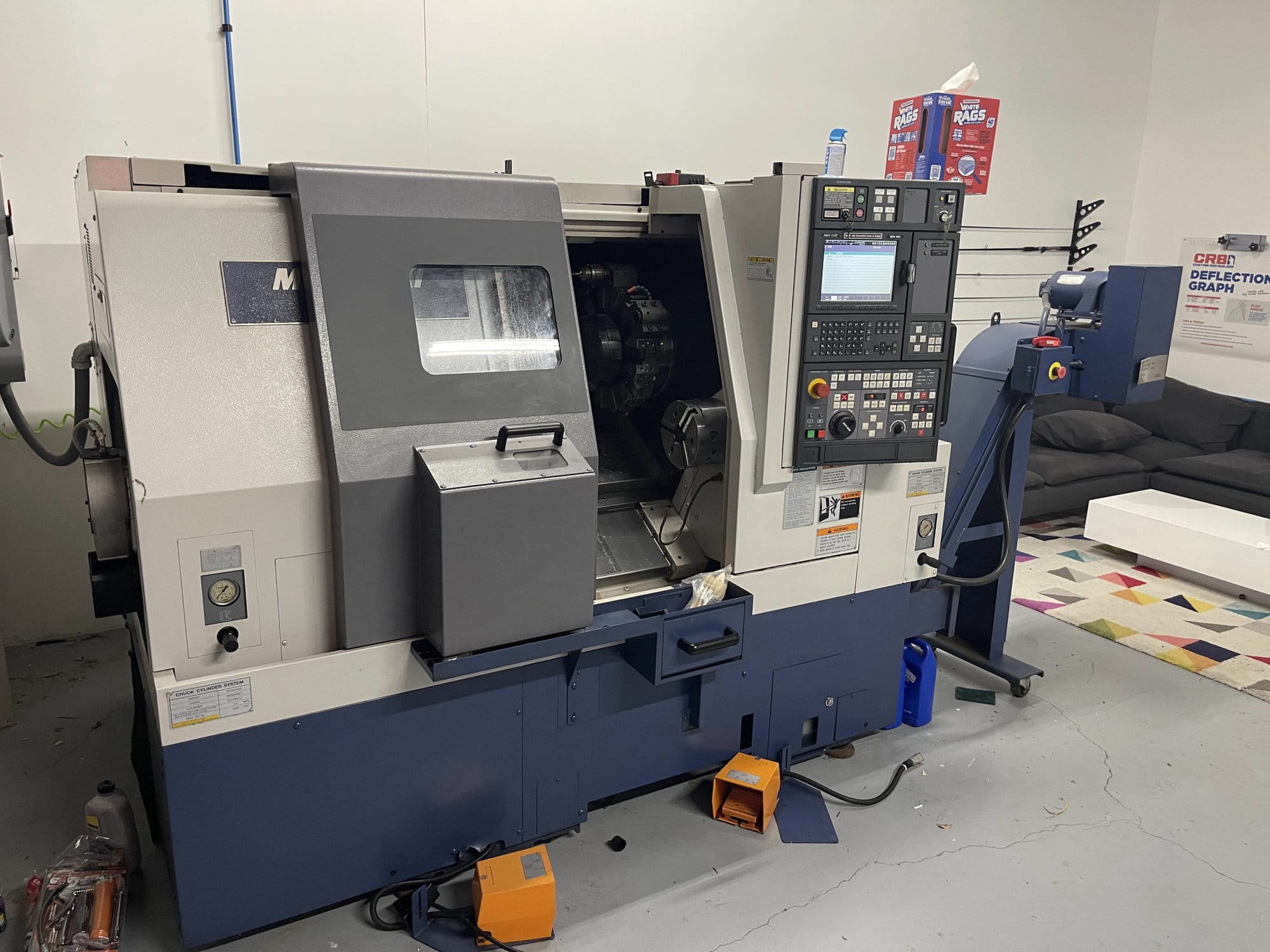 Mori Seiki SL-204 SMC CNC Lathe, 2001 - Live Tooling, Sub Spindle, C-axis