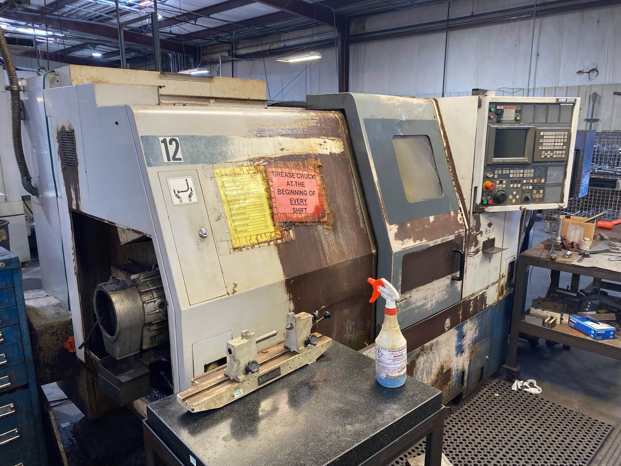 Mori Seiki SL-250B CNC Lathe, 1997 - Tailstock, Probe