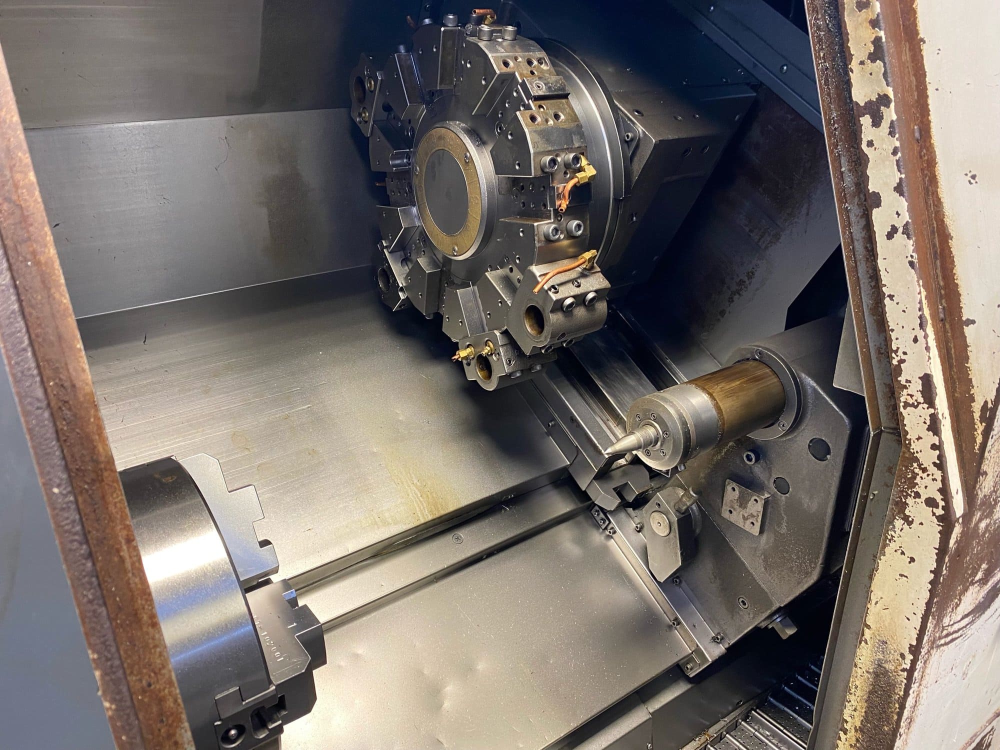 Mori Seiki SL-250B CNC Lathe, 1997 - Tailstock, Probe - Image 4