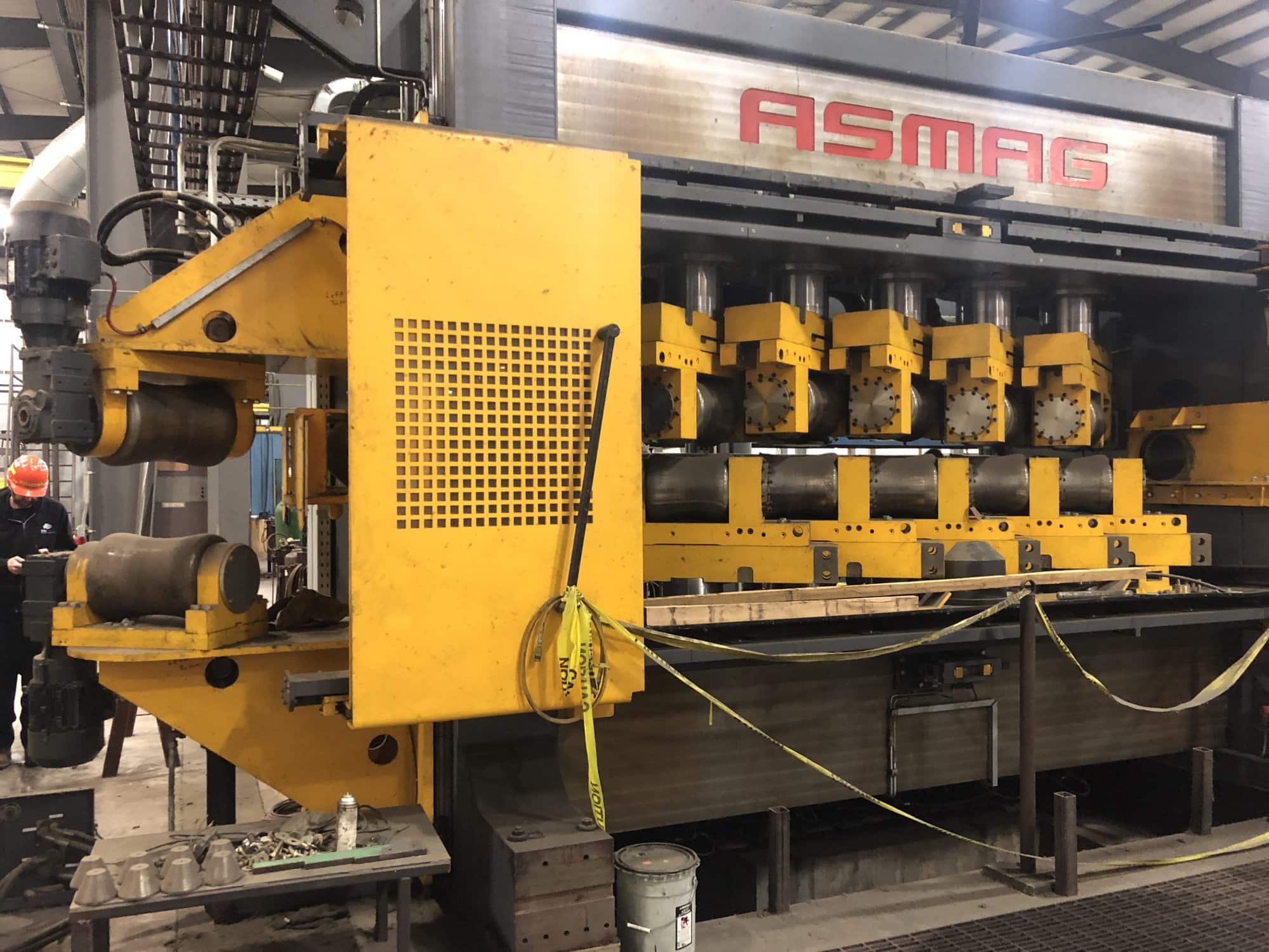 Asmag RRM-Pro 220/10, Variable Speed, - 10 Roll Tube Straightener and Handler