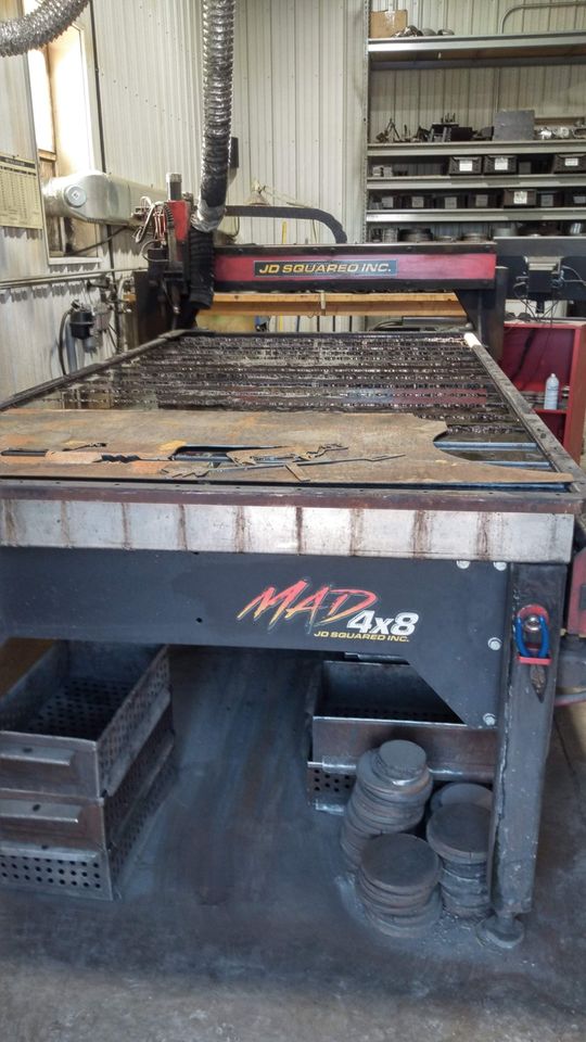 4 x 8 JD Squared, MAD Plasma Table, 2010 - Hypertherm 85 Power Supply, Water Table, XL Marking - Image 3