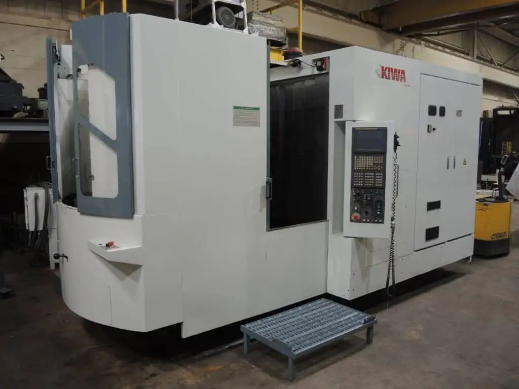 KIWA KNH-426X HMC, 2003-HPC, Fanuc Control, 12,000RPM, Chip Conveyor - Image 3
