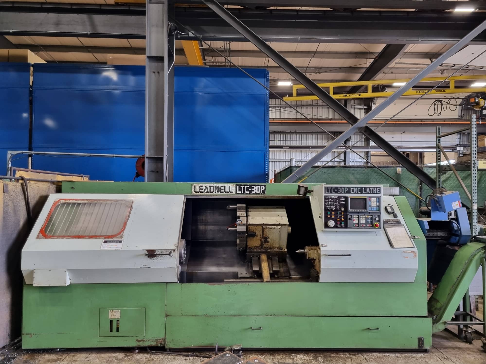 Leadwell LTC-30P CNC Lathe, 1988 - Fanuc Control, 3.7" Bore