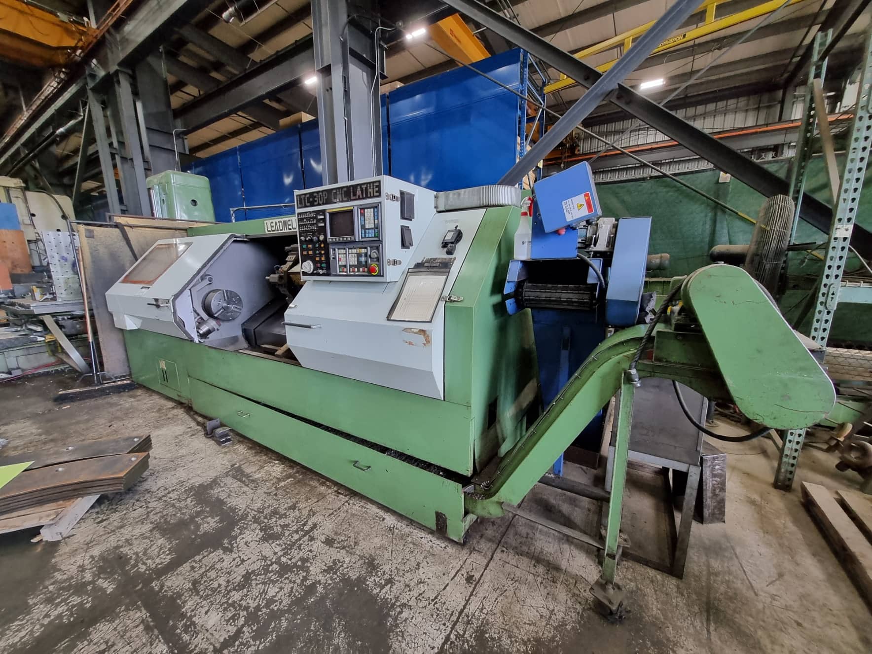Leadwell LTC-30P CNC Lathe, 1988 - Fanuc Control, 3.7" Bore - Image 2