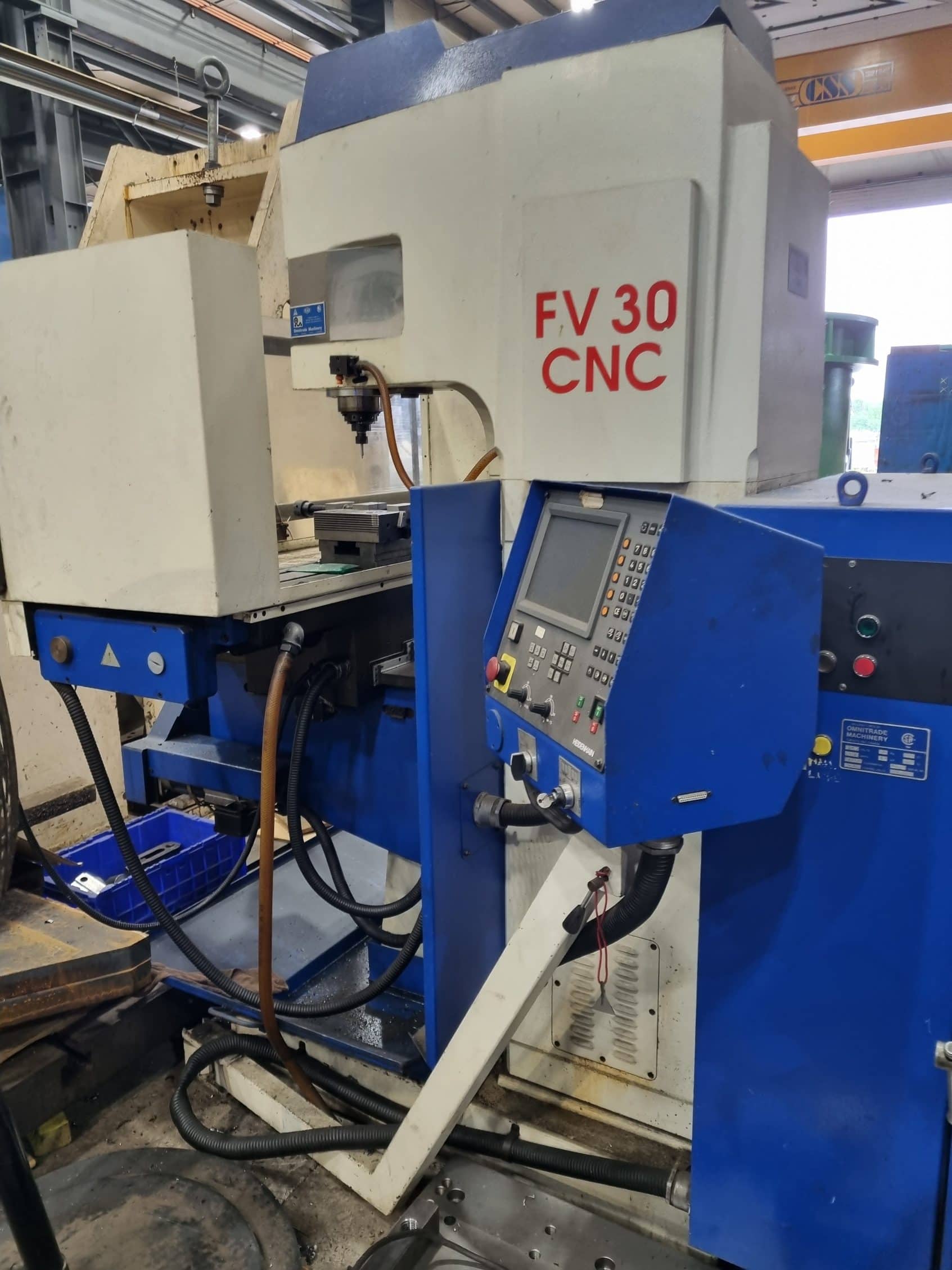 TOS FV30 CNC VMC, 1999 - Heidenhain Control, Available Immediately - Image 5
