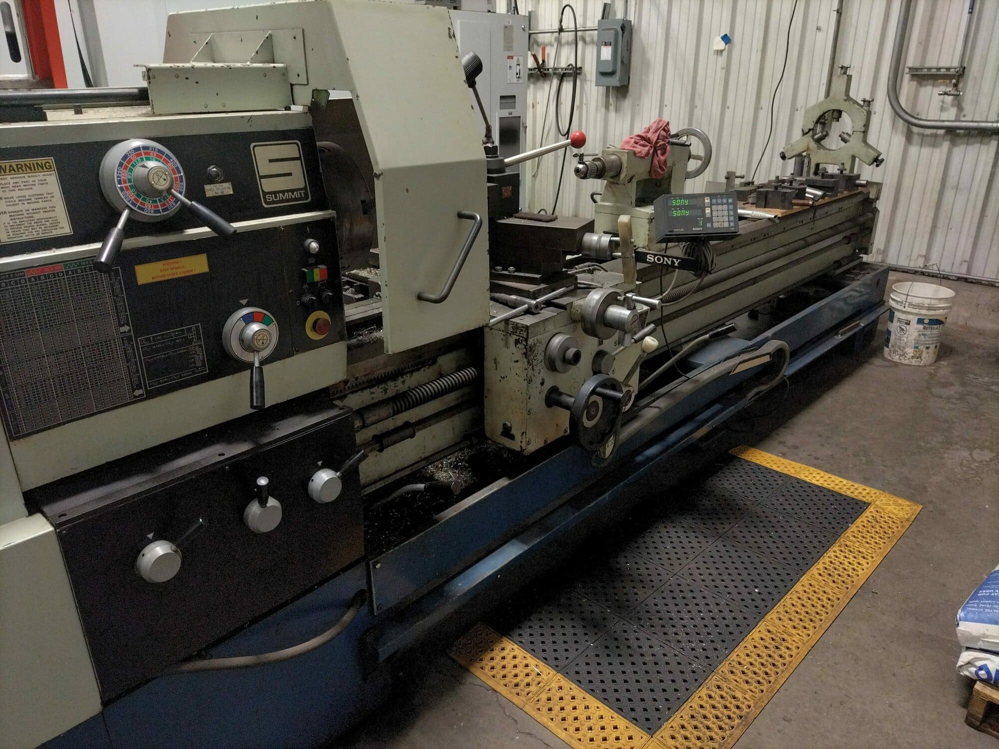 Summit 24X120B Engine Lathe, 1998 - 24" Chuck, 2 Steady Rests
