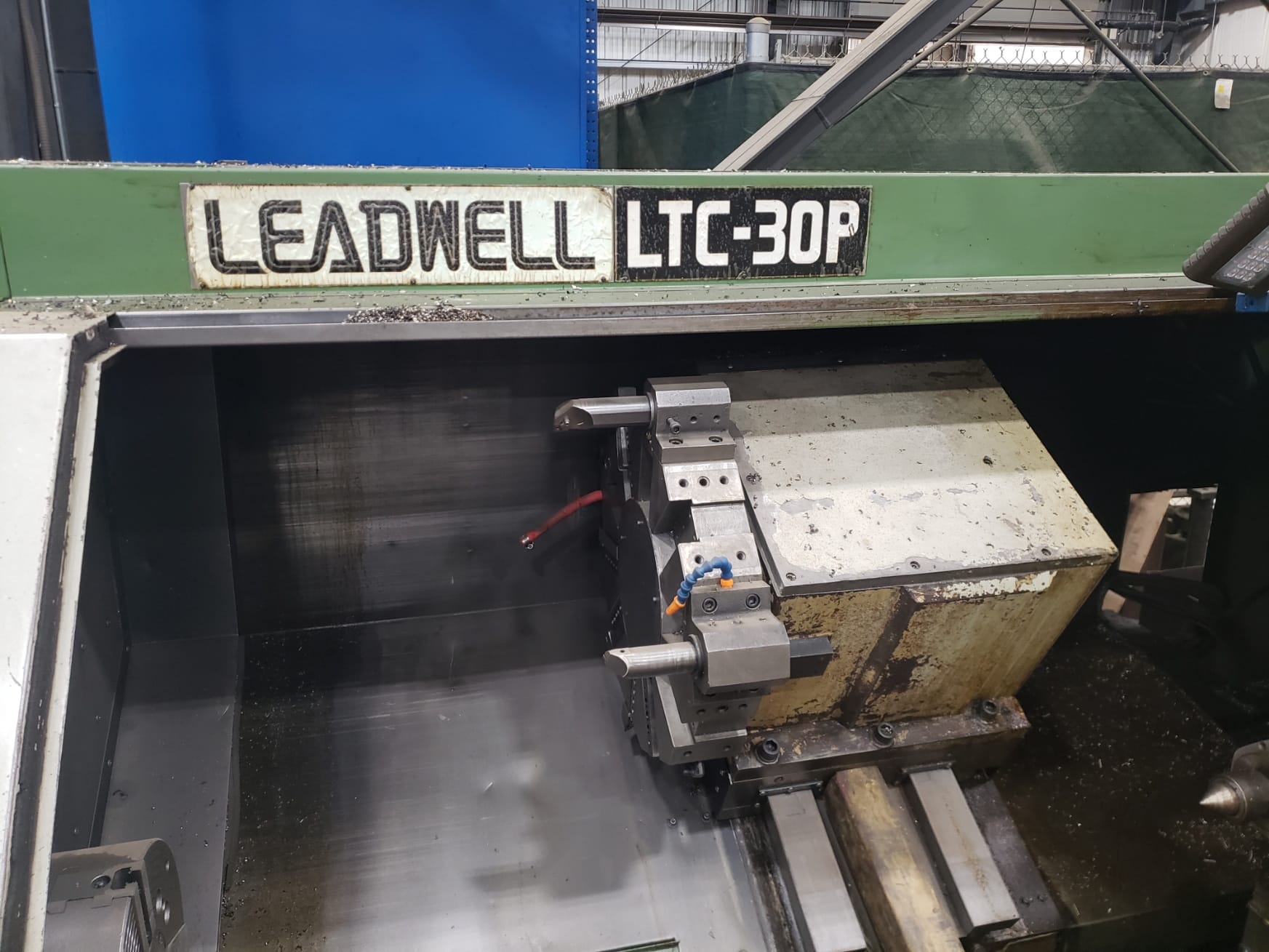 Leadwell LTC-30P CNC Lathe, 1988 - Fanuc Control, 3.7" Bore - Image 4