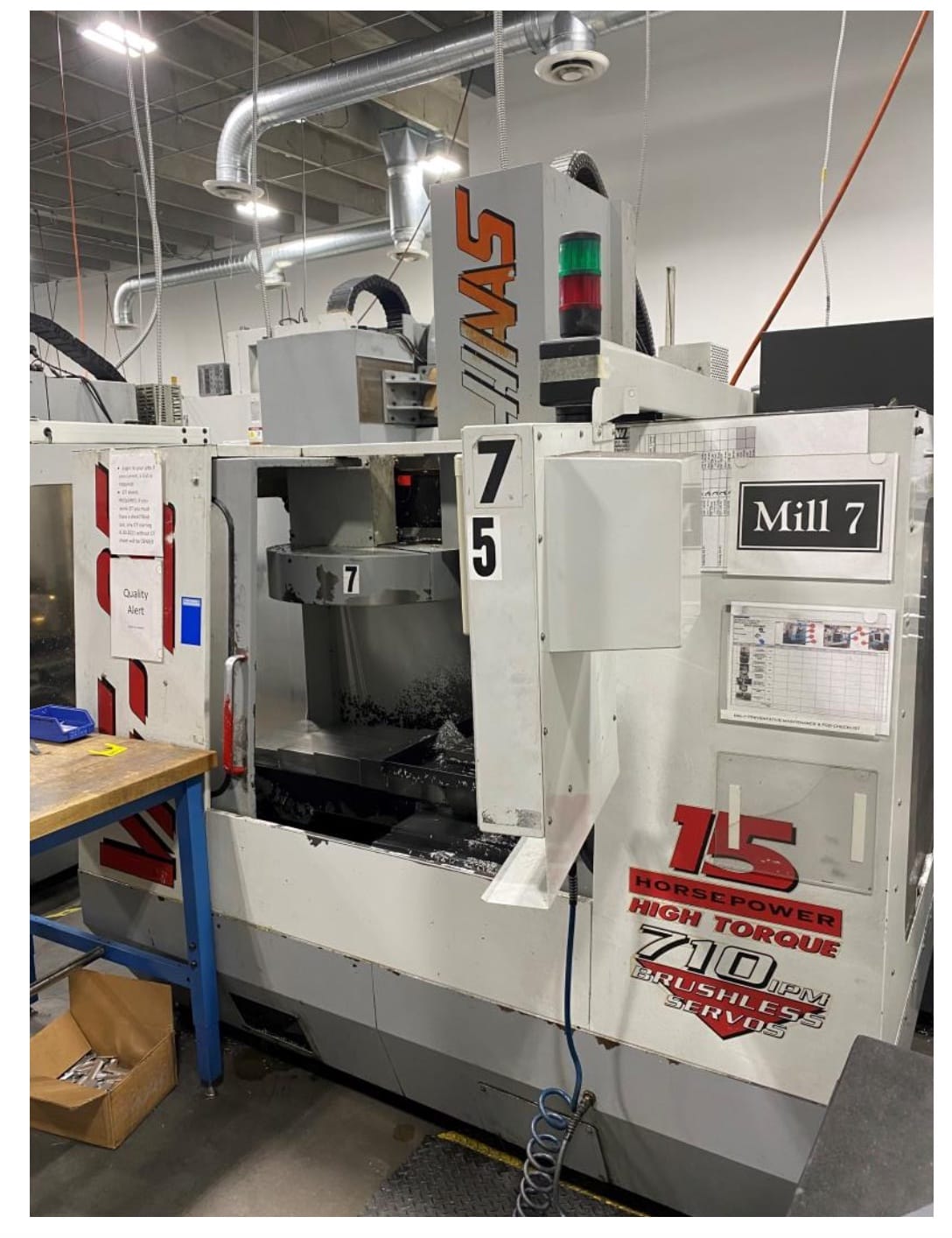 Haas VF-0E VMC, 1997- 4th Axis, Chip Conveyor, Available Immediately - Image 3