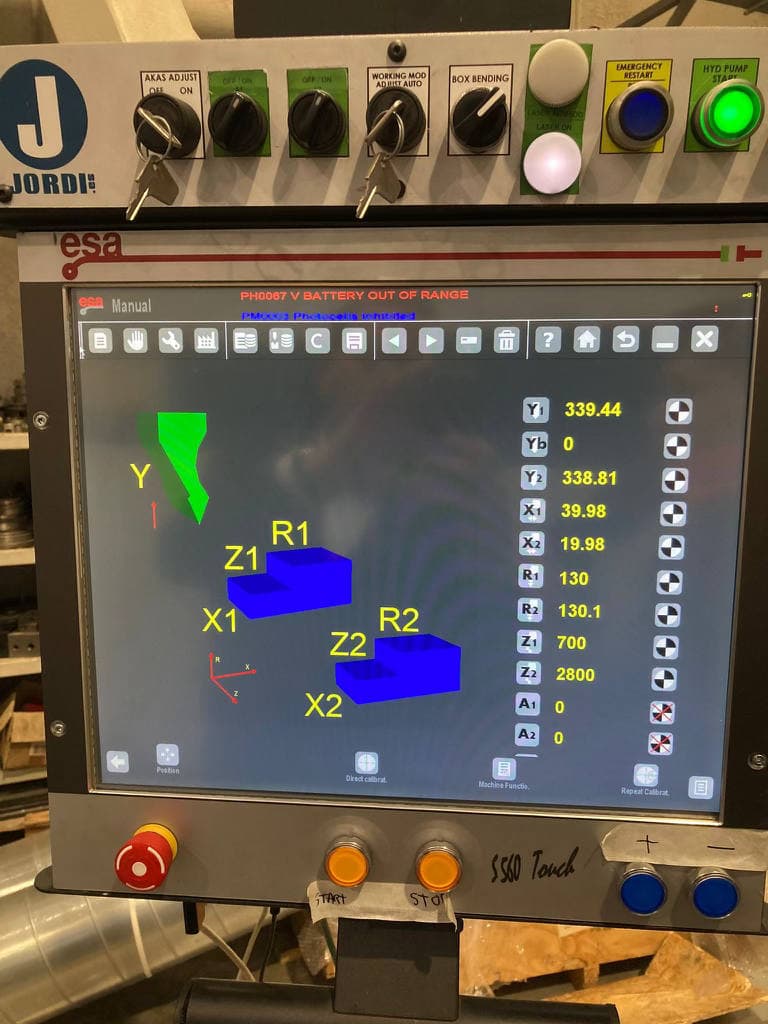 330 Ton x 10' Jordi PHE-30300 CNC Hydraulic Press, 2007, 6 axis, delivery, installation and training included-reconditioned in 2022 low hour demo machine - Image 4