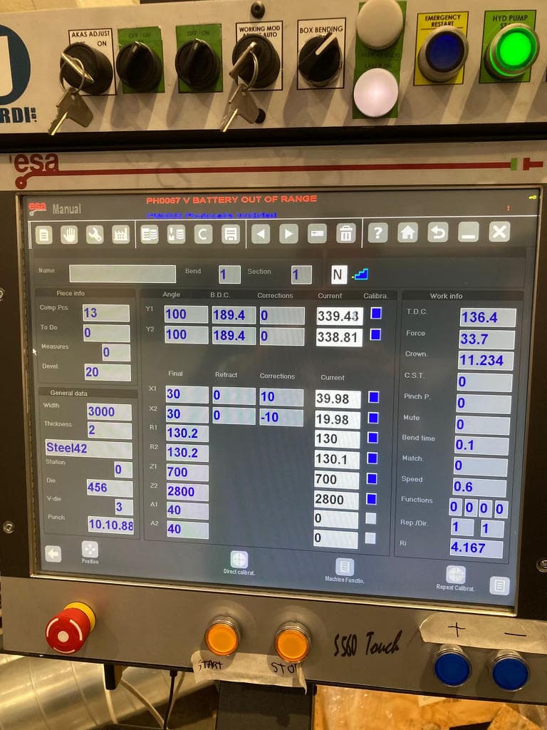 330 Ton x 10' Jordi PHE-30300 CNC Hydraulic Press, 2007, 6 axis, delivery, installation and training included-reconditioned in 2022 low hour demo machine - Image 3