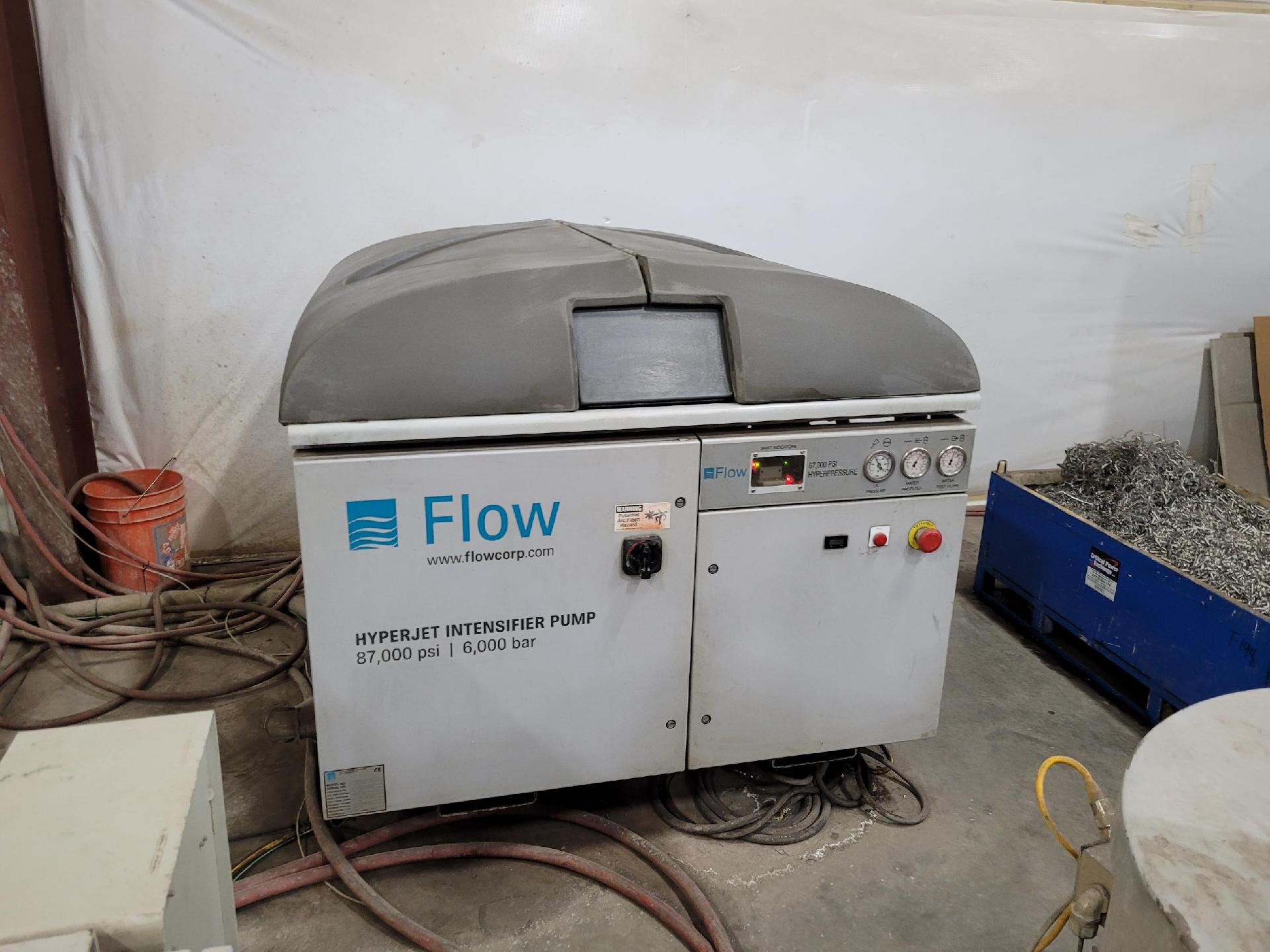 6' x 12' Flow Mach 4 4020B 5-Axis Waterjet XD, 2013- 94,000 PSI, Bevel and 3D Part Cutting - Image 3