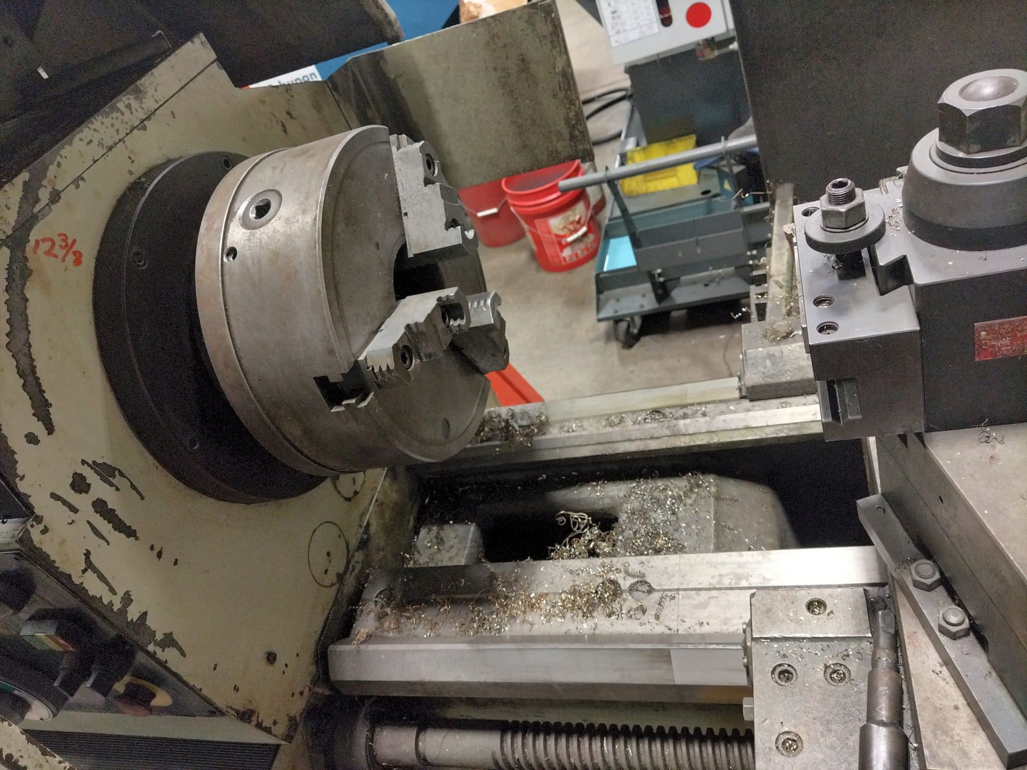 Summit 24X120B Engine Lathe, 1998 - 24" Chuck, 2 Steady Rests - Image 3