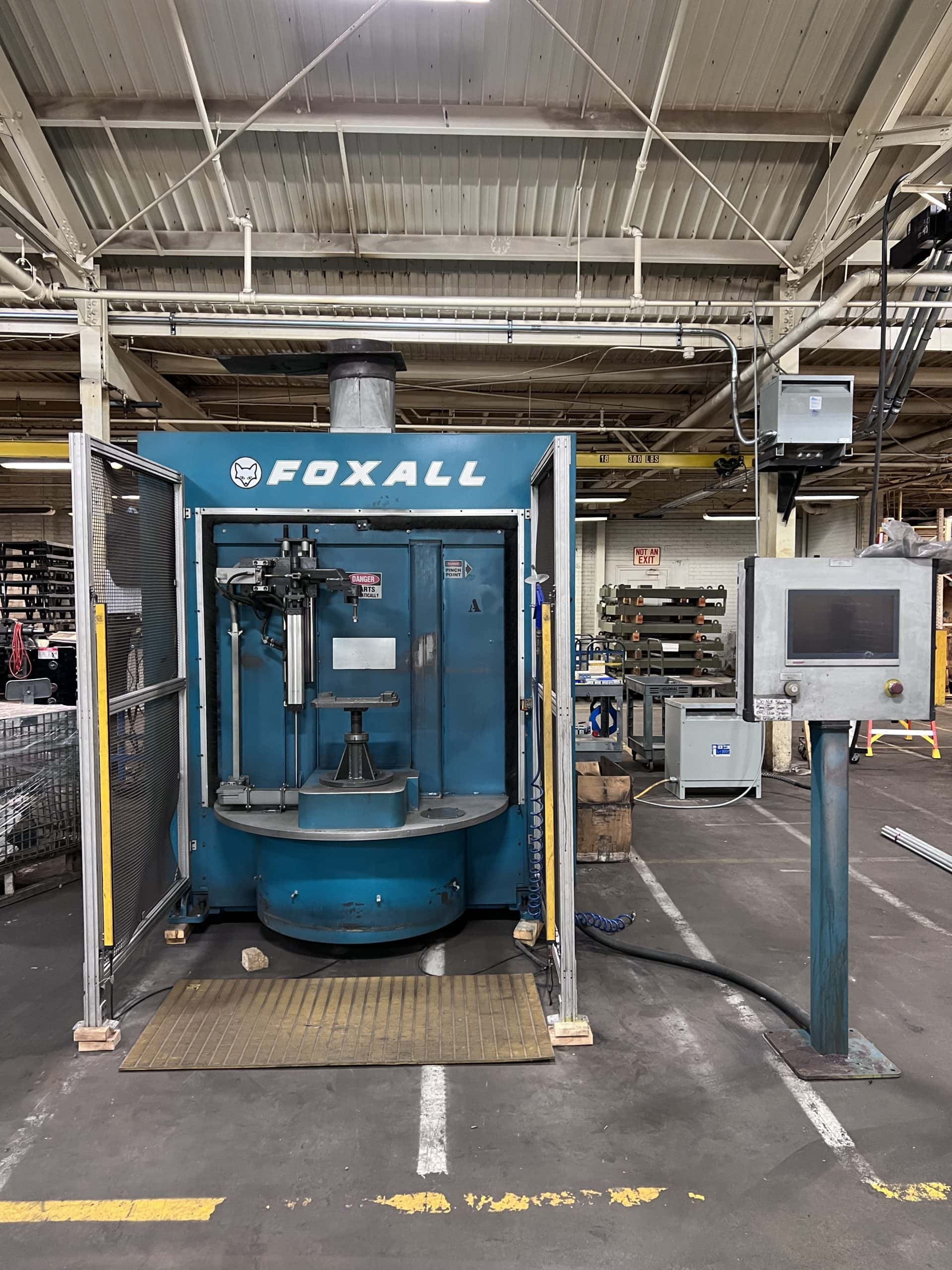 Vulcan Engineering CO 424FS FOXALL Robotic Casting Finishing Cell, 2015- 6 Axis ABB IRB 4400 IP67 Foundry Robot